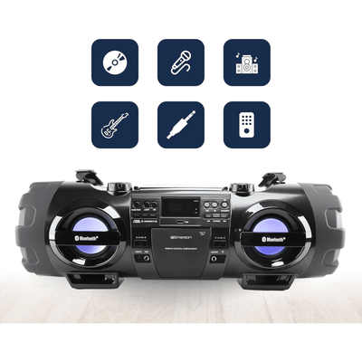 Emerson Dual Subwoofer Bluetooth Boombox