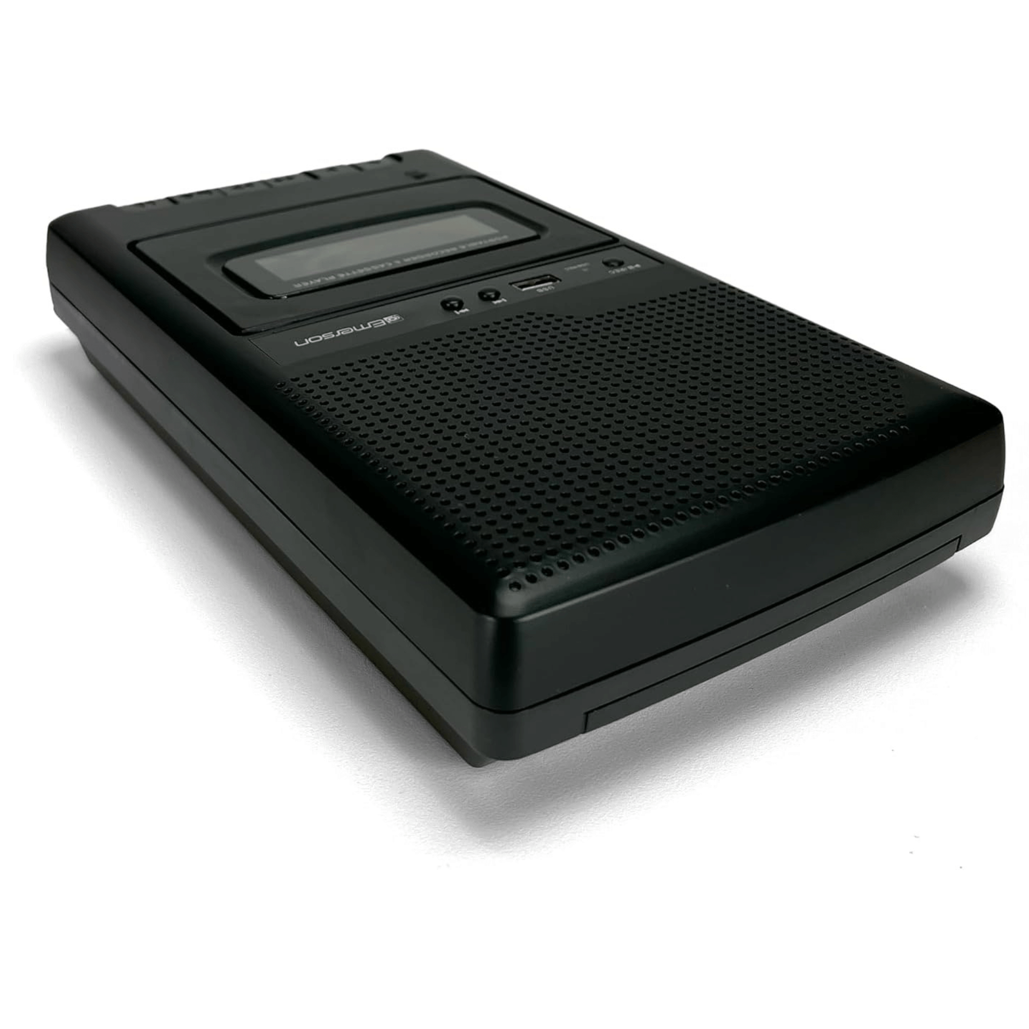 Emerson Portable Cassette Player and Recorder w Digital Conversion and Mic Input