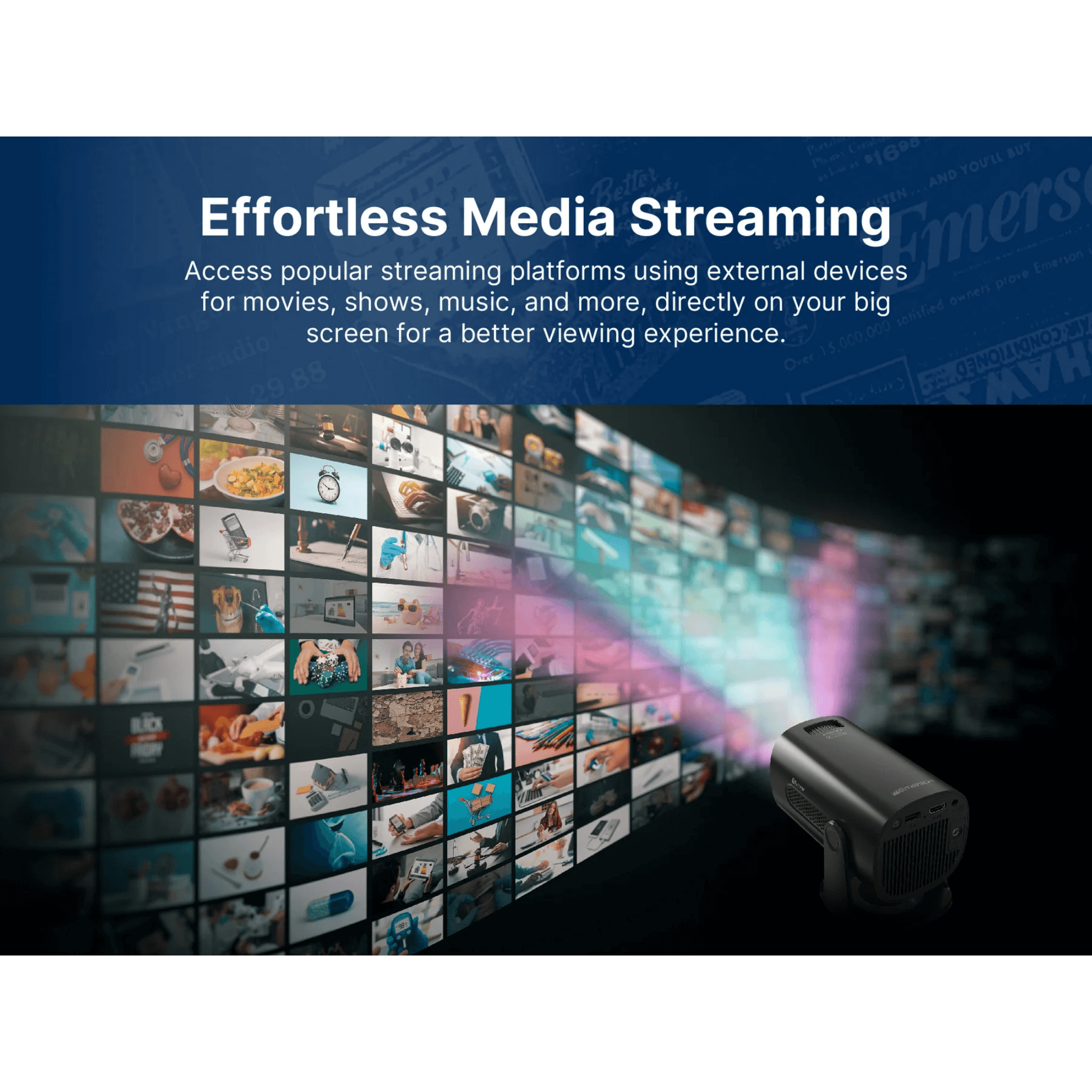 Emerson 120" Home Theater LCD Projector