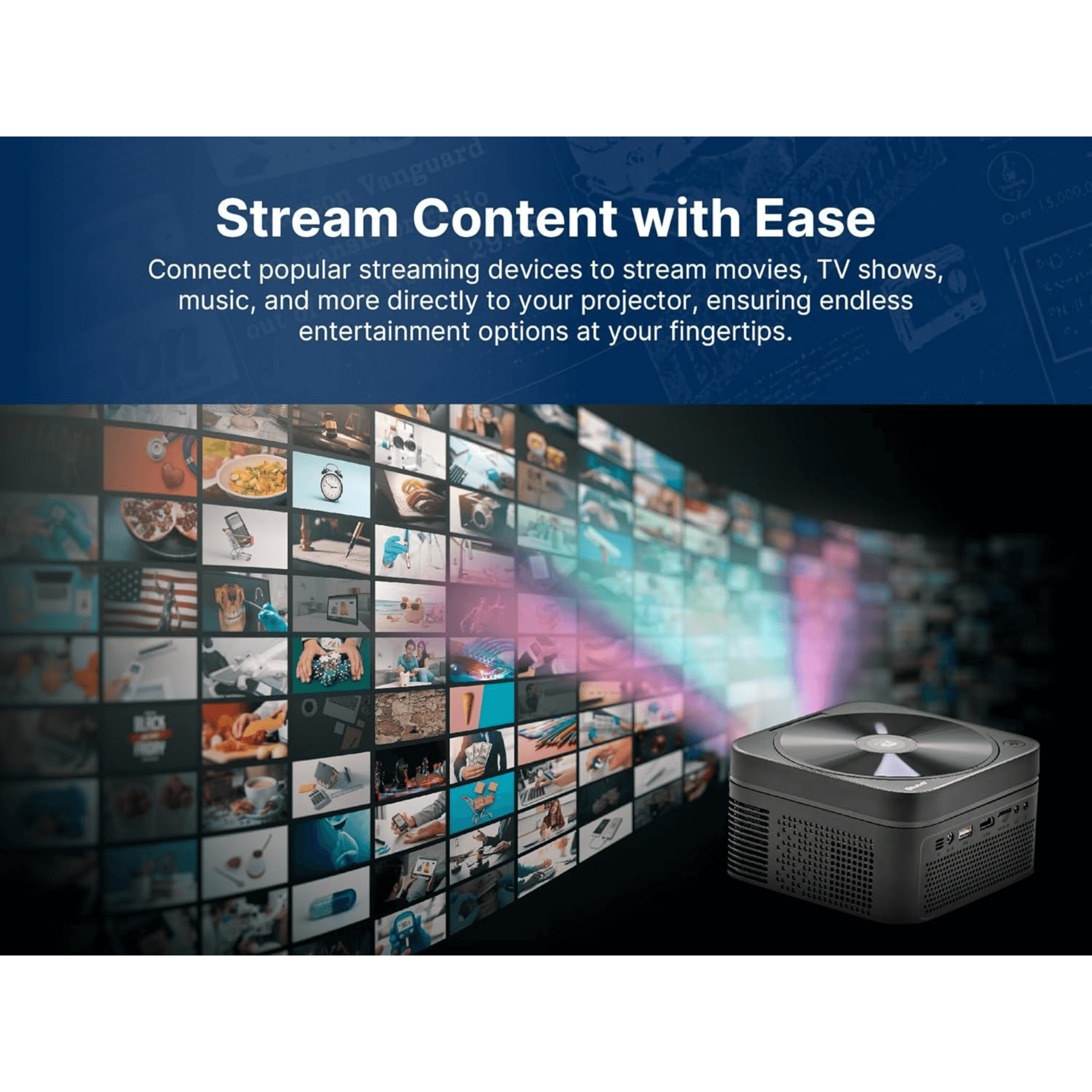 Emerson 120" Home Theater LCD Projector with Built-In DVD Player