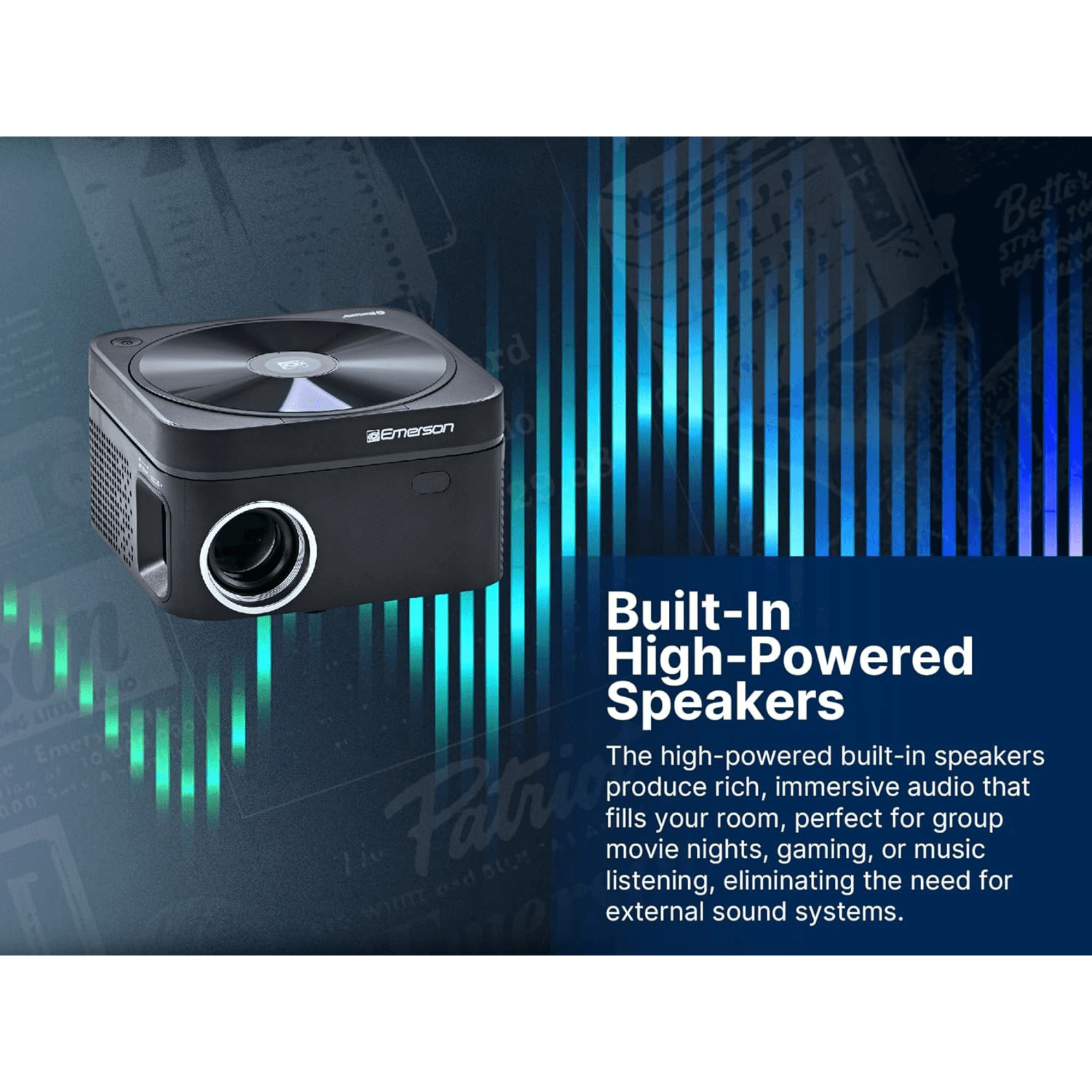 Emerson 120" Home Theater LCD Projector with Built-In DVD Player