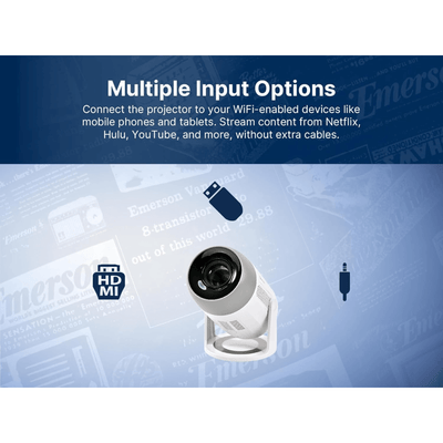 Emerson 150" Home Theater LCD Projector Combo