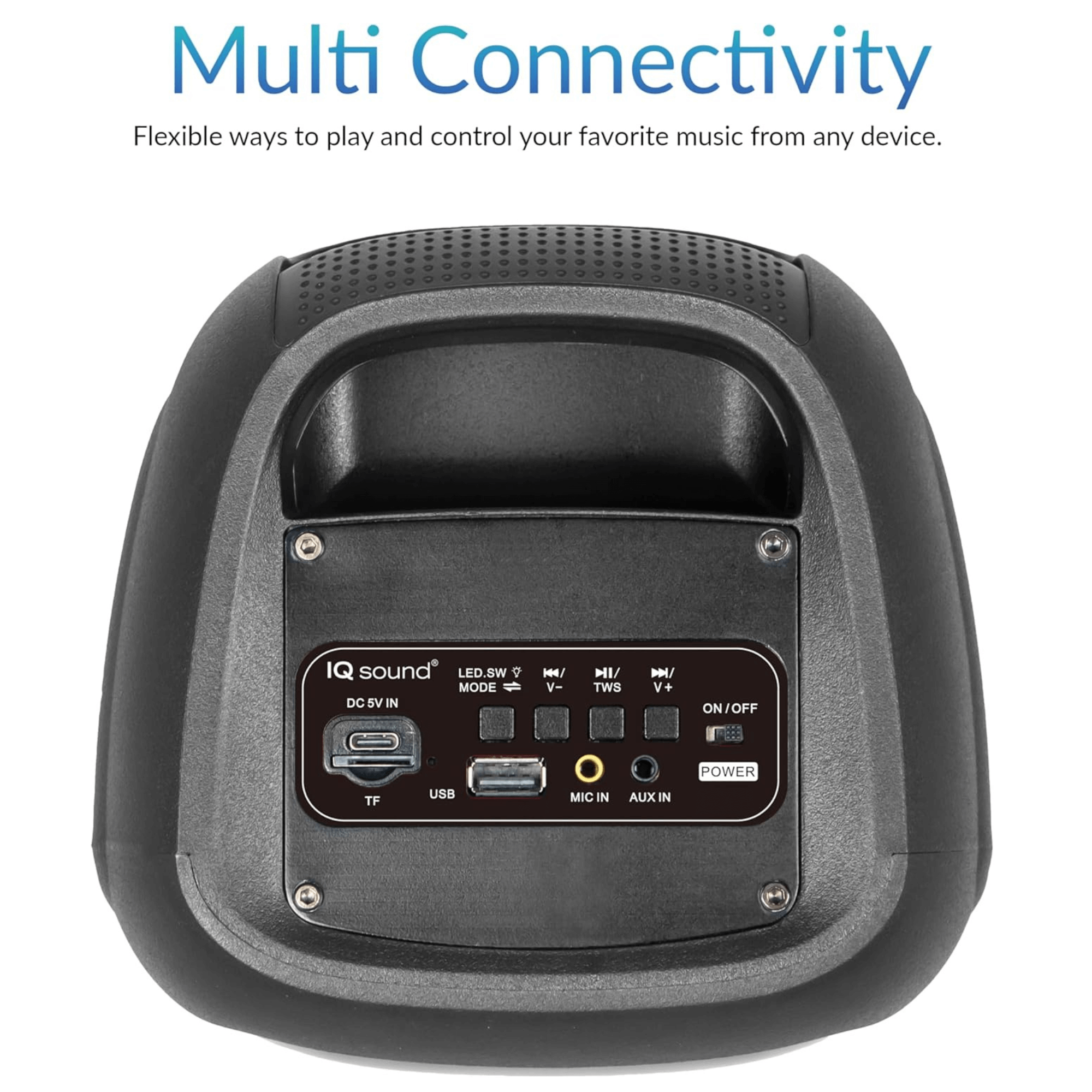 IQ Sound 2x4-Inch High Efficiency Bluetooth Speaker System