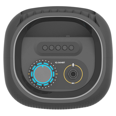 IQ Sound 2 x 4-Inch Portable Bluetooth TWS LED Speaker