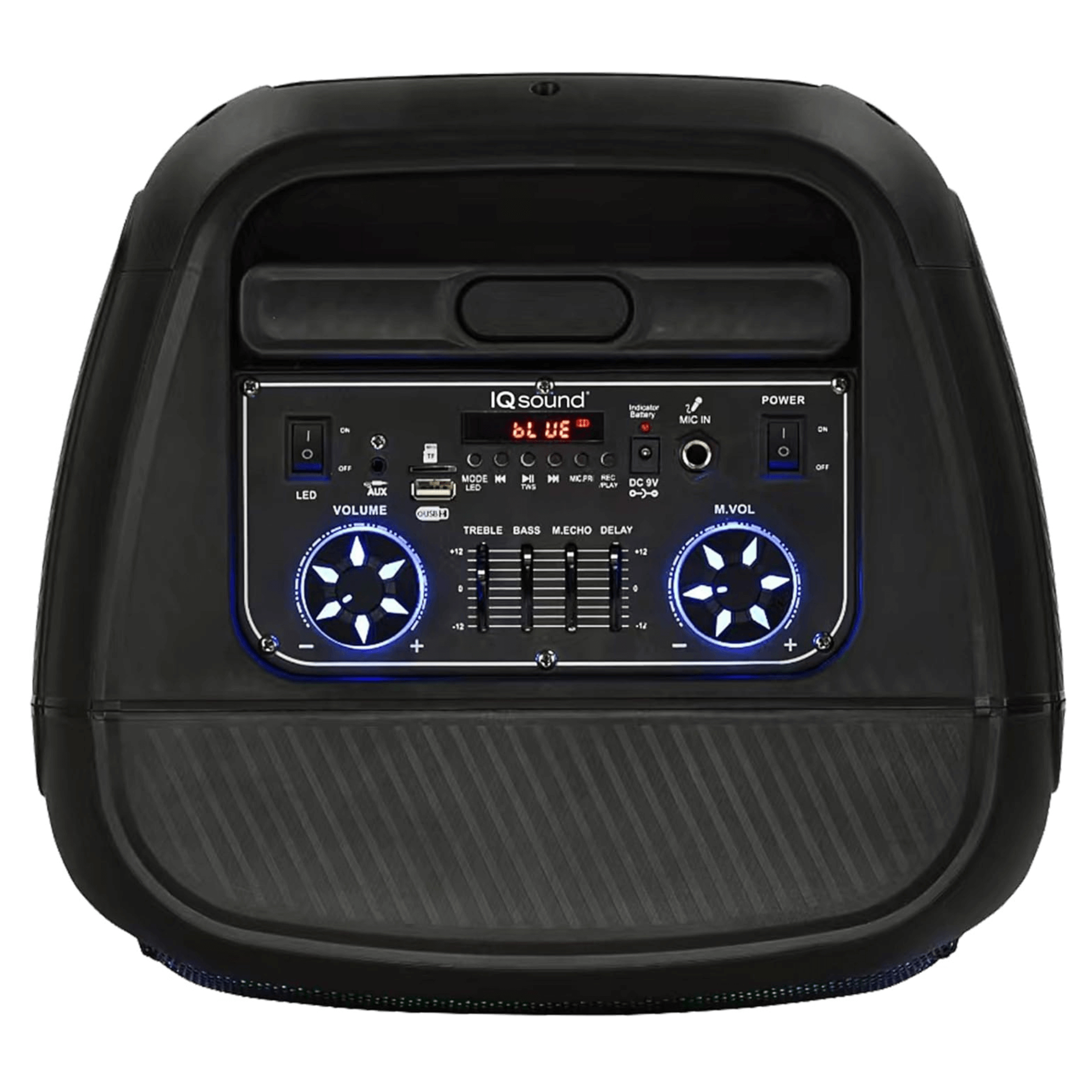 IQ Sound 12-Inch Portable Bluetooth Party Speaker with TWS