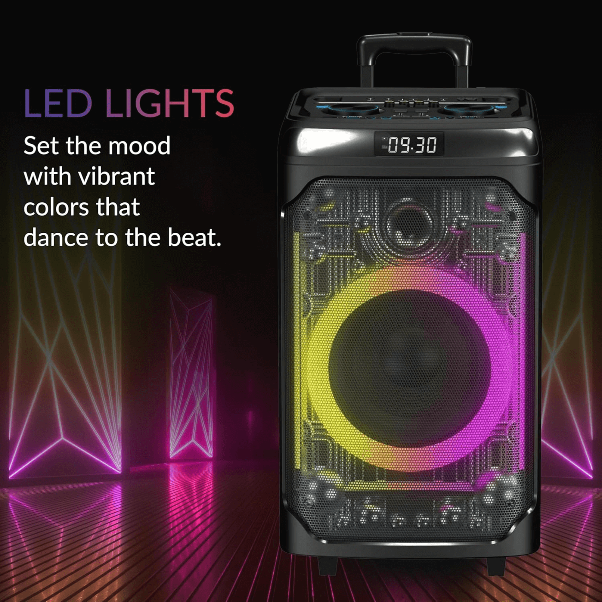 IQ Sound CYBER FLEX12 12-Inch Portable Bluetooth Party Speaker