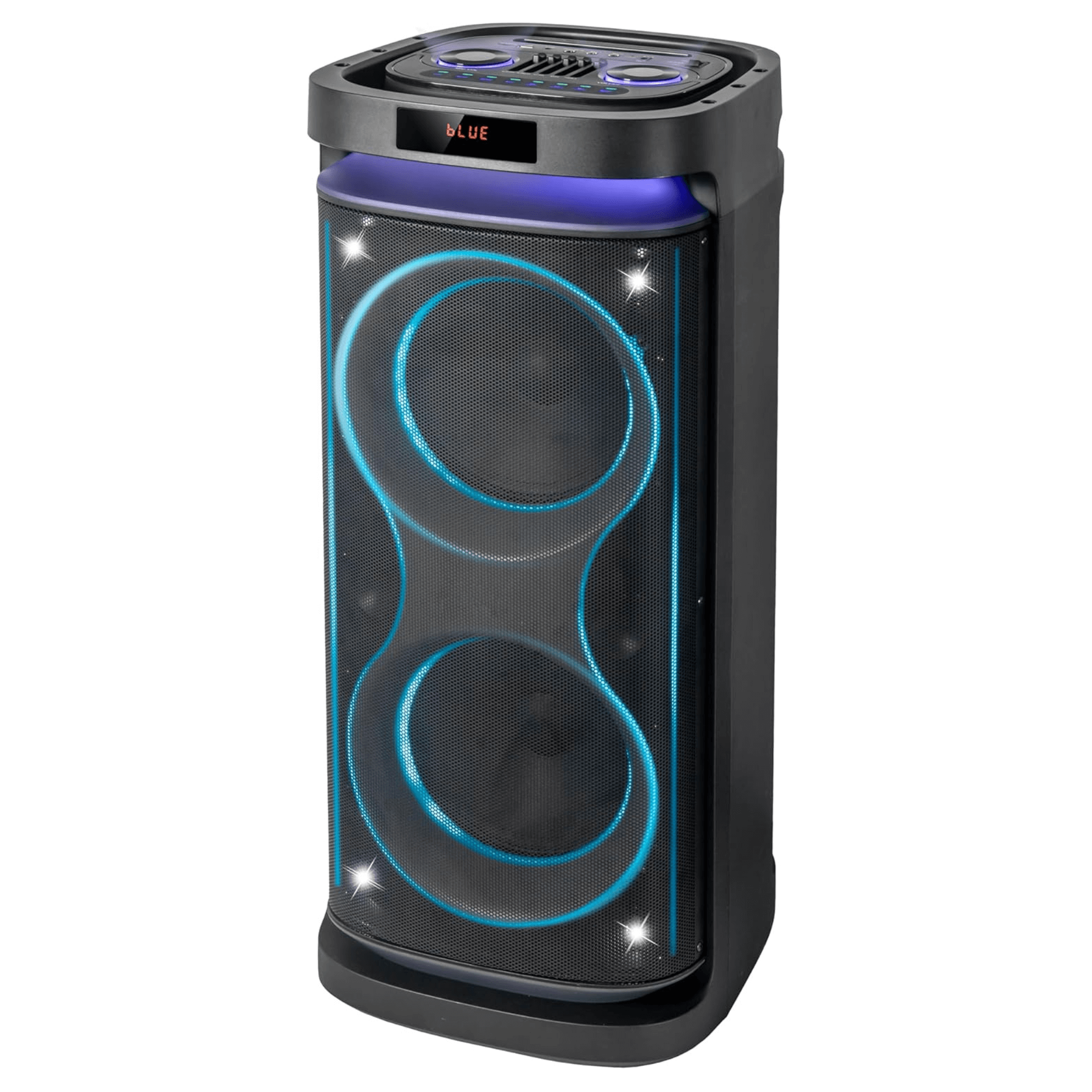 IQ Sound 2x10-Inch Portable Bluetooth DJ Speaker