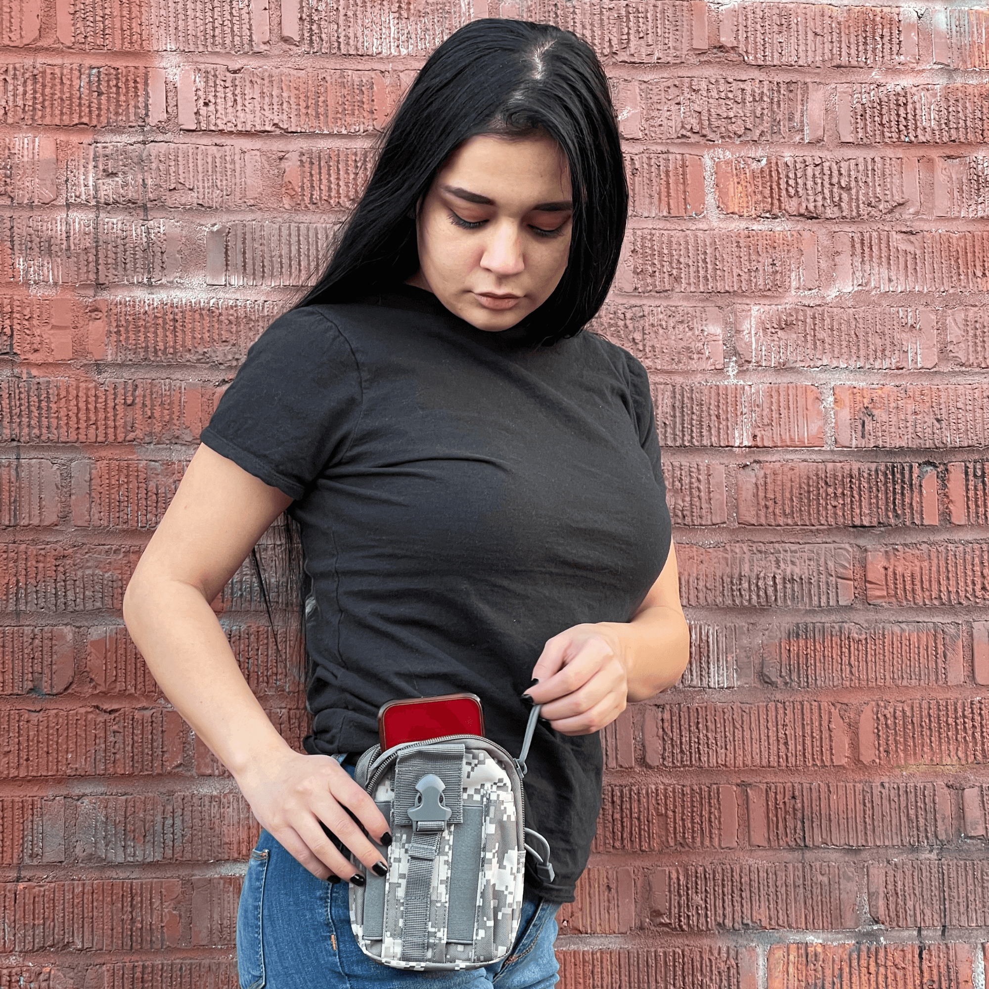 JupiterGear Tactical MOLLE Military Pouch Waist Bag for Hiking, Running and Outdoor Activities