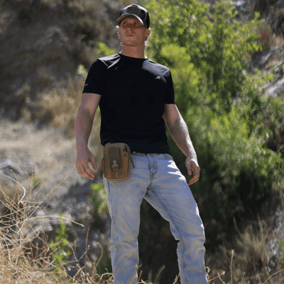 JupiterGear Tactical MOLLE Military Pouch Waist Bag for Hiking, Running and Outdoor Activities