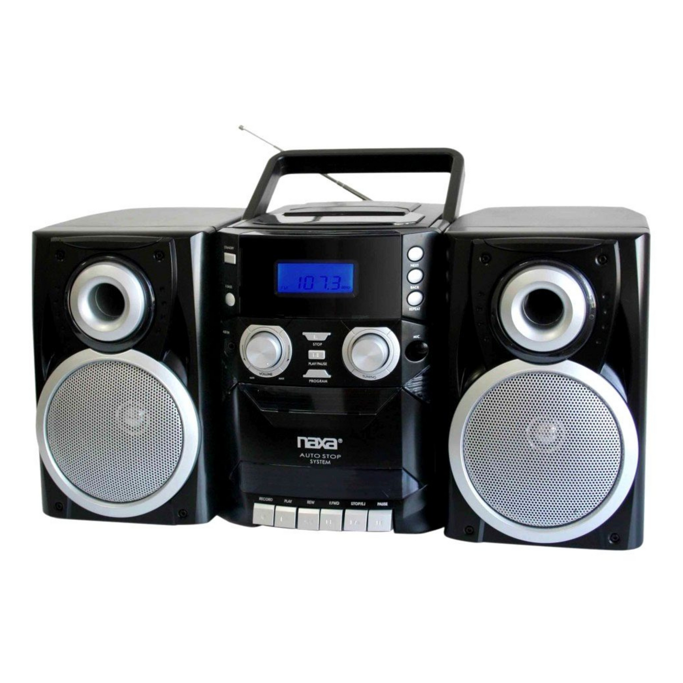 Naxa Portable CD Player with AM/FM Stereo Radio Cassette Player/Recorder - REFURBISHED