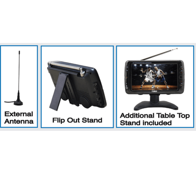 7" Portable Naxa 12 Volt TV & Digital Multimedia Player (NT-70)