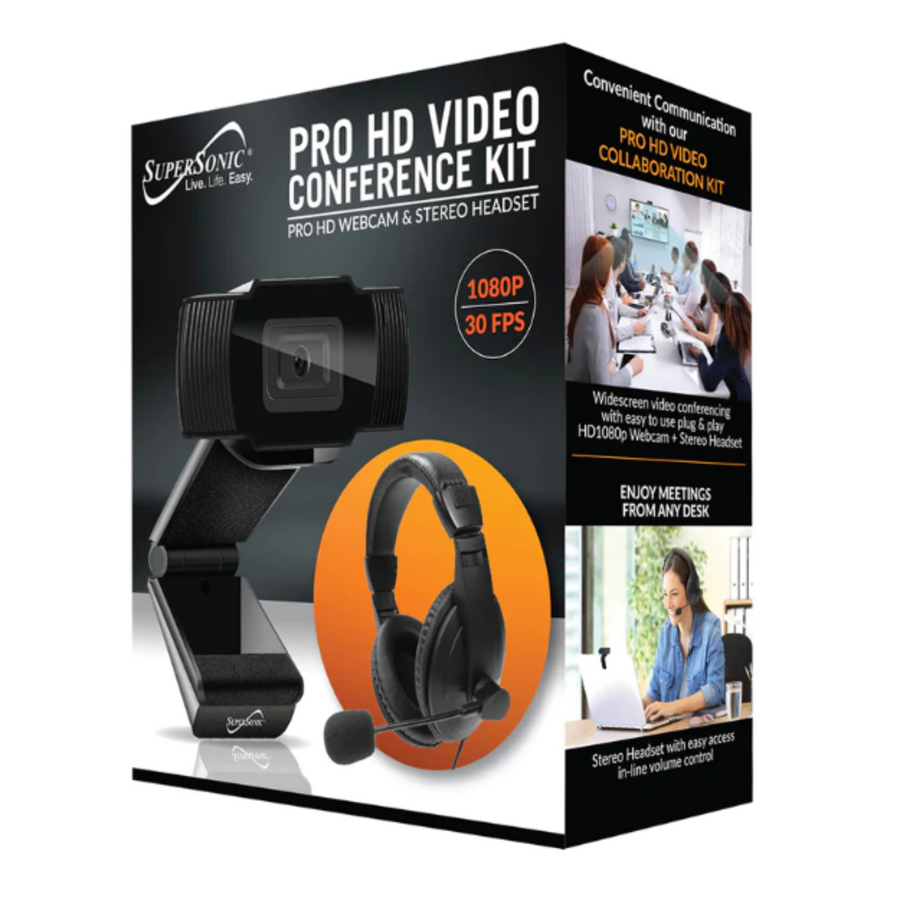 Pro-HD Video Conference Kit Pro-HD Webcam & Stereo Headset (SC-942WCH)