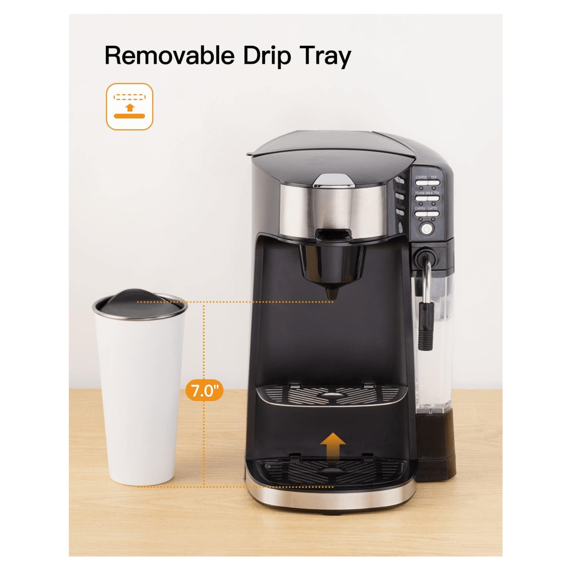 Sboly 6-in-1 Coffee Maker with Auto Milk Frother - REFURBISHED