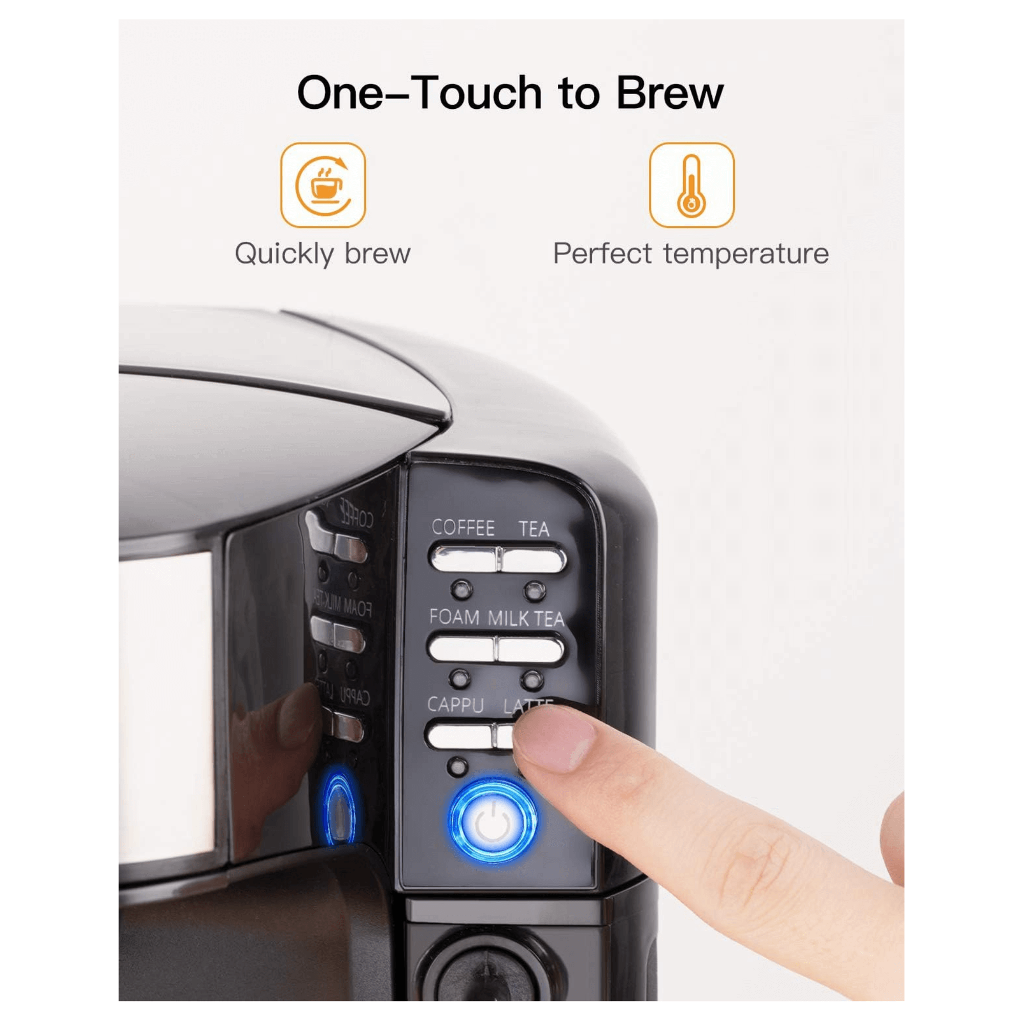 Sboly 6-in-1 Coffee Maker with Auto Milk Frother - REFURBISHED