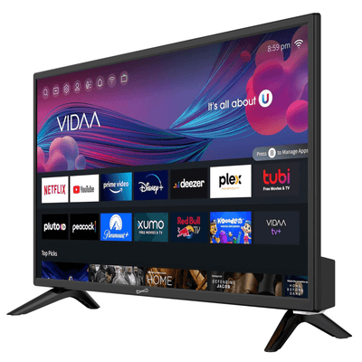Supersonic Smart 24-inch VDAA DLED AC/DC Television with DVD Player & 12V Car Cord