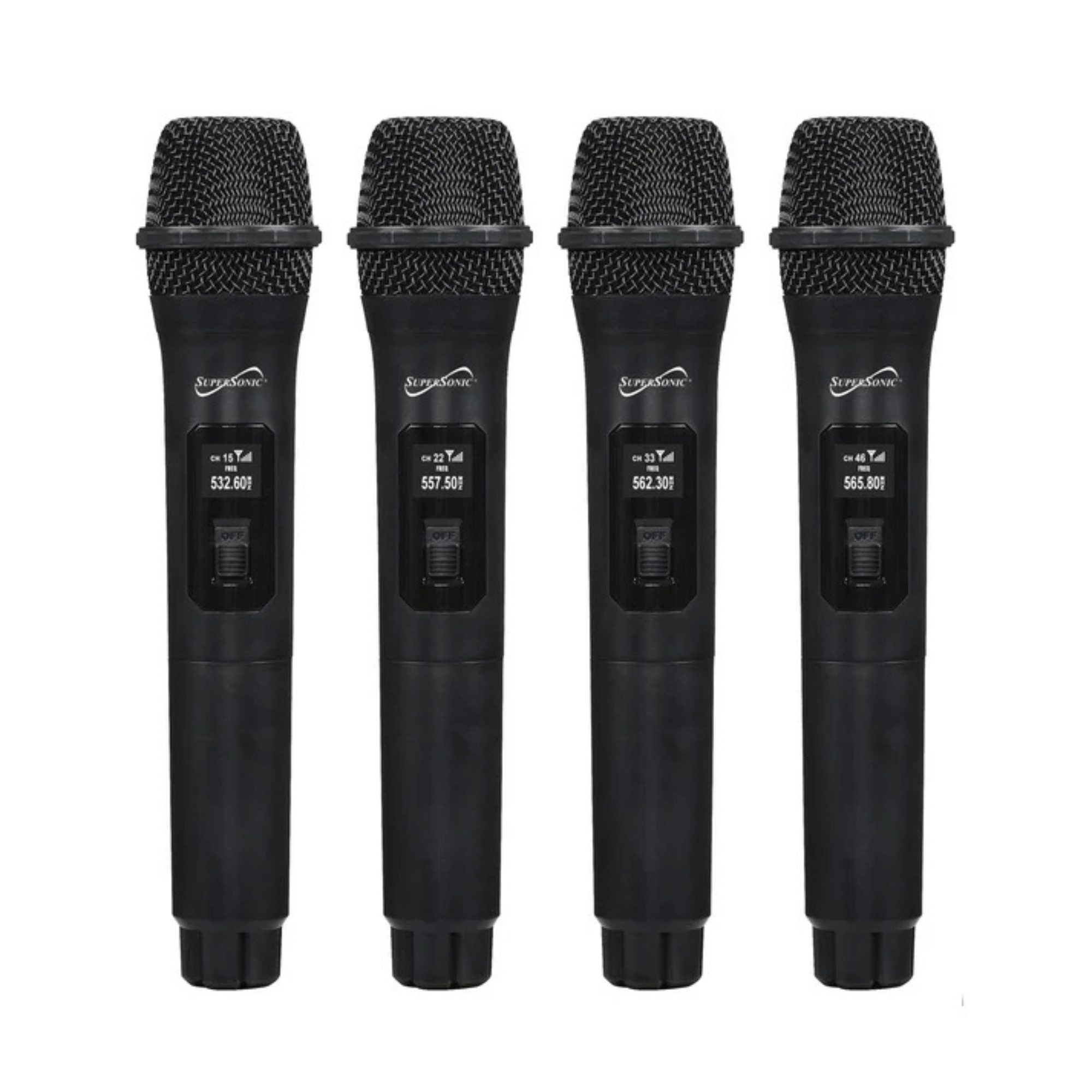Supersonic 4 Channel 2.4G Wireless Microphone System