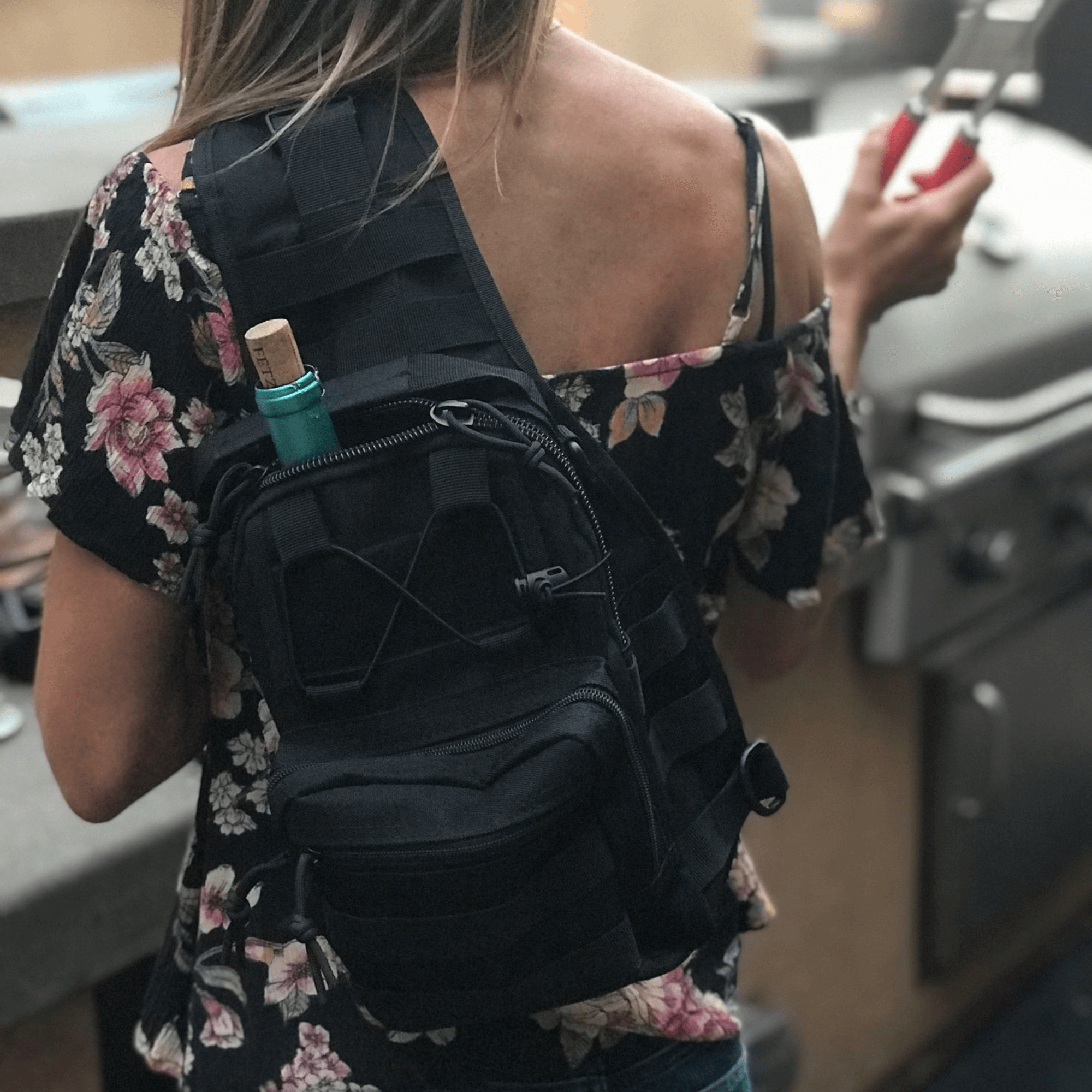 JupiterGear Tactical Military Sling Backpack Shoulder Bag Molle Outdoor Daypack Backpack with Adjustable Strap