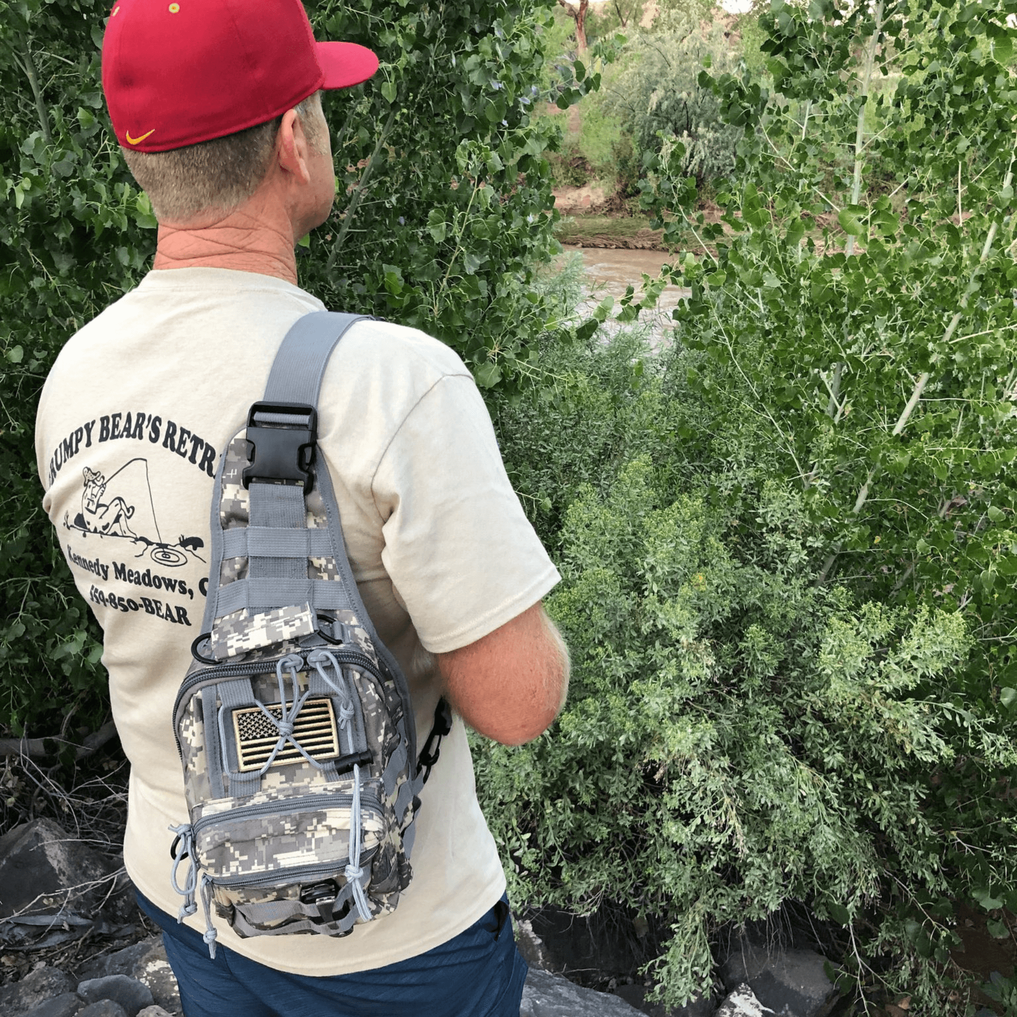 JupiterGear Tactical Military Sling Backpack Shoulder Bag Molle Outdoor Daypack Backpack with Adjustable Strap