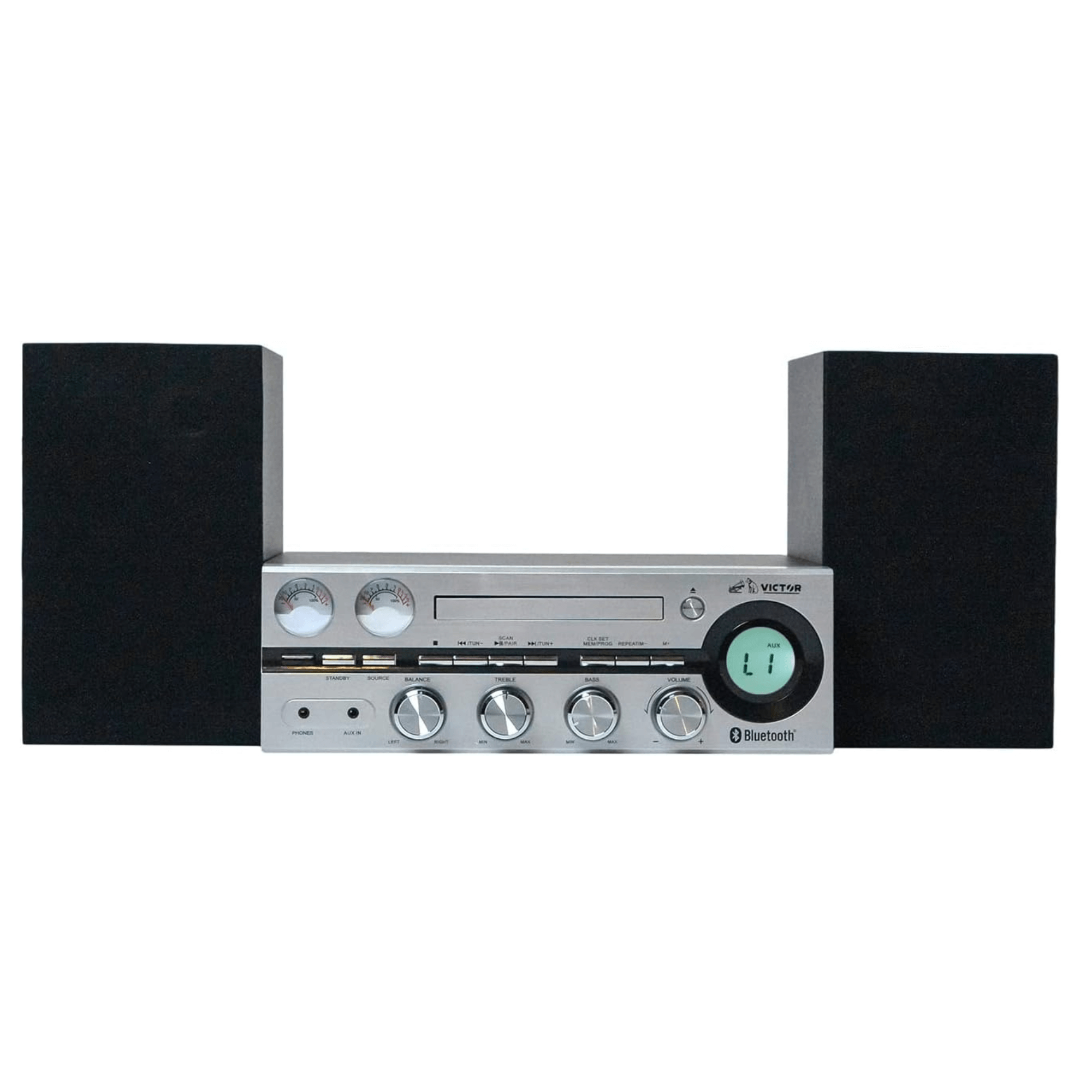 Victor Milwaukee 50W Desktop CD Stereo System w/ Bluetooth