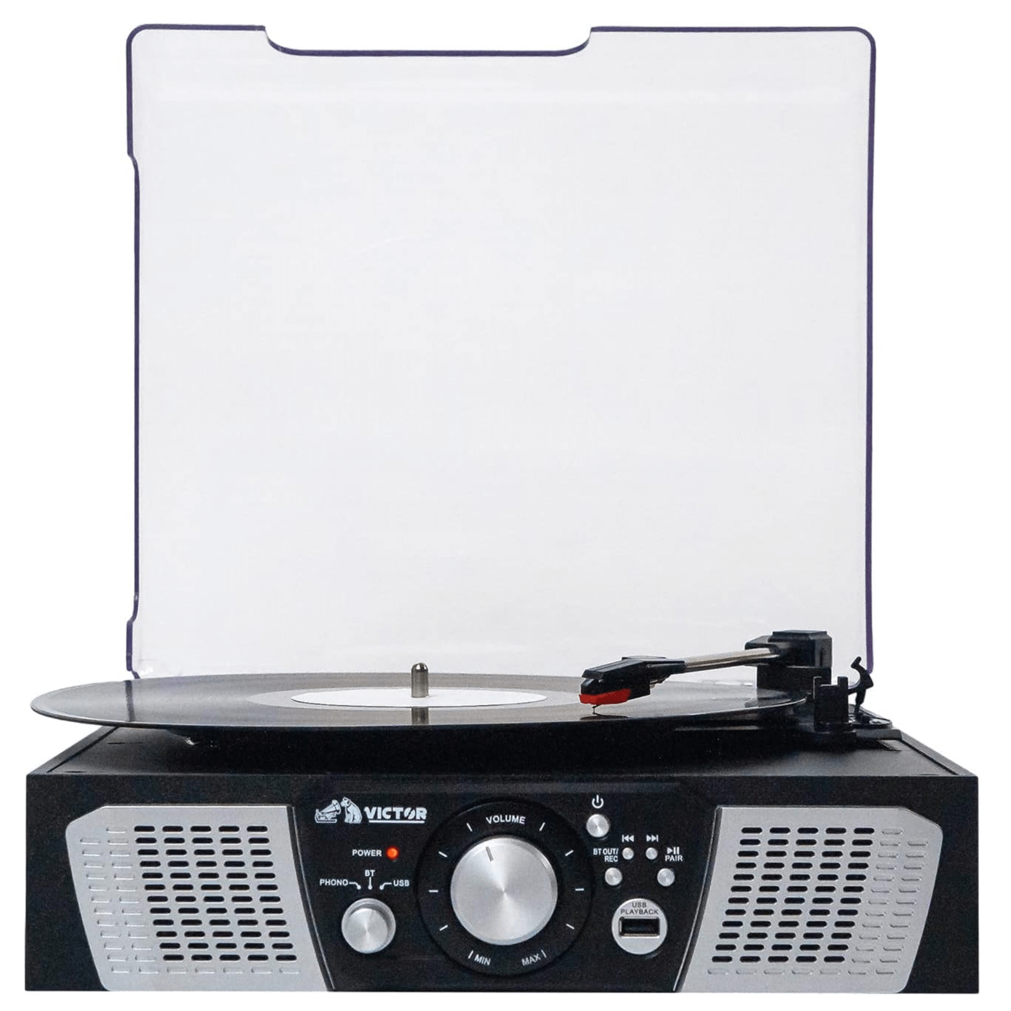 Victor Lakeshore 5-in-1 Hybrid Bluetooth Turntable System w USB and RCA Output