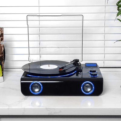 Victor Beacon Hybrid 5-in-1 Turntable System with Bluetooth & FM Radio