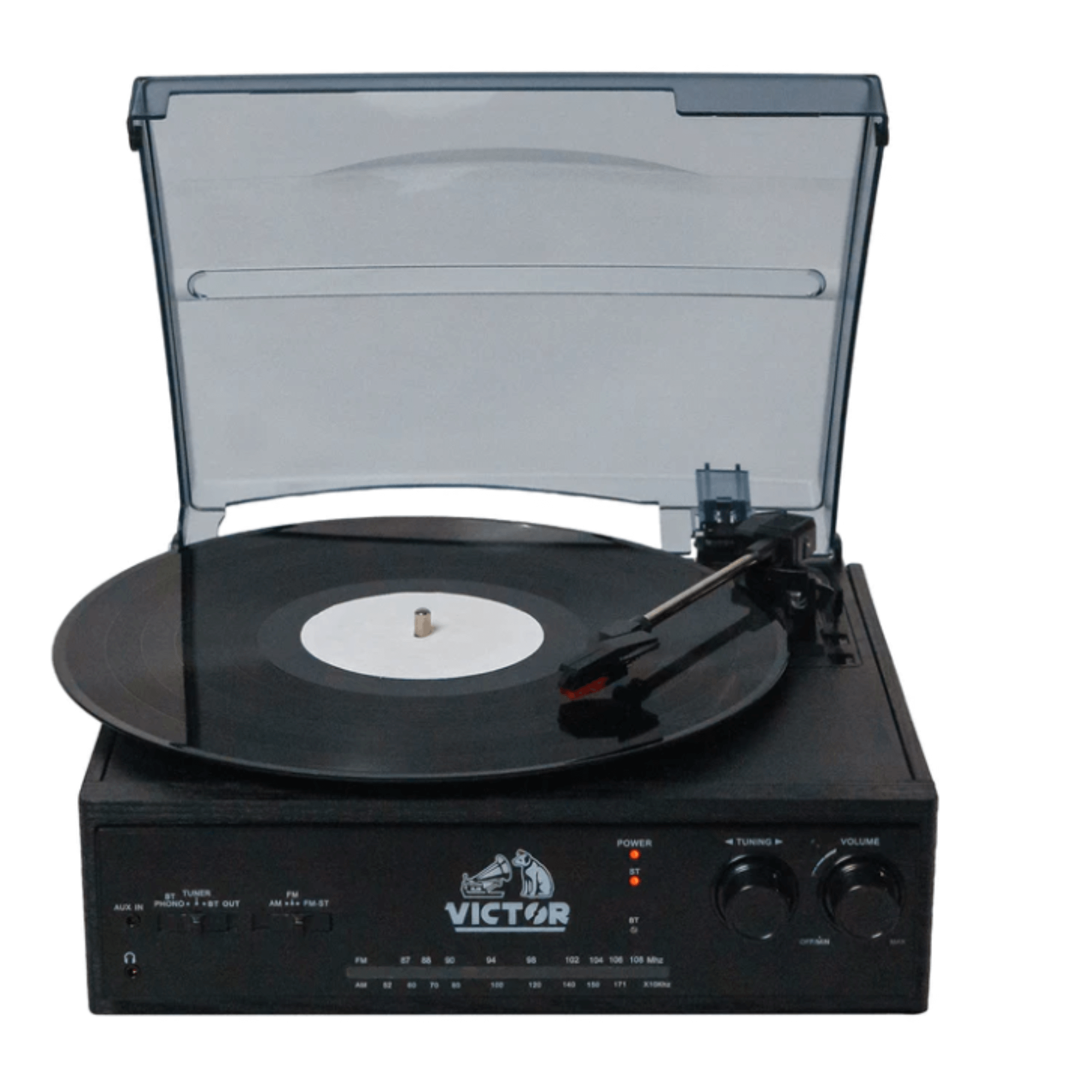 Victor Salem 5-in-1 3-Speed Turntable System with Dual Bluetooth