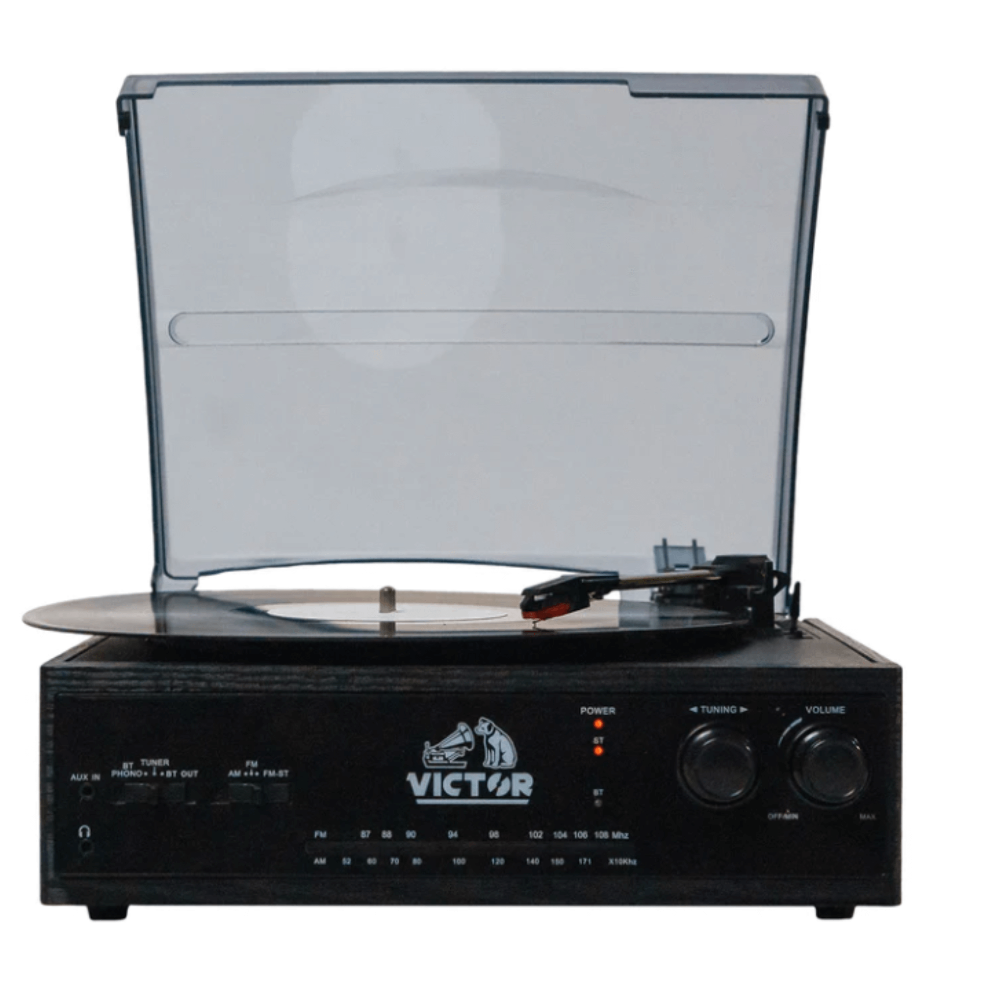 Victor Salem 5-in-1 3-Speed Turntable System with Dual Bluetooth