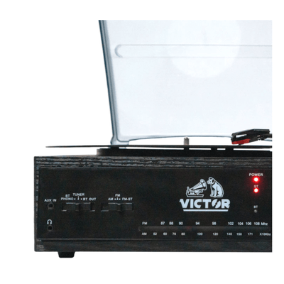 Victor Salem 5-in-1 3-Speed Turntable System with Dual Bluetooth