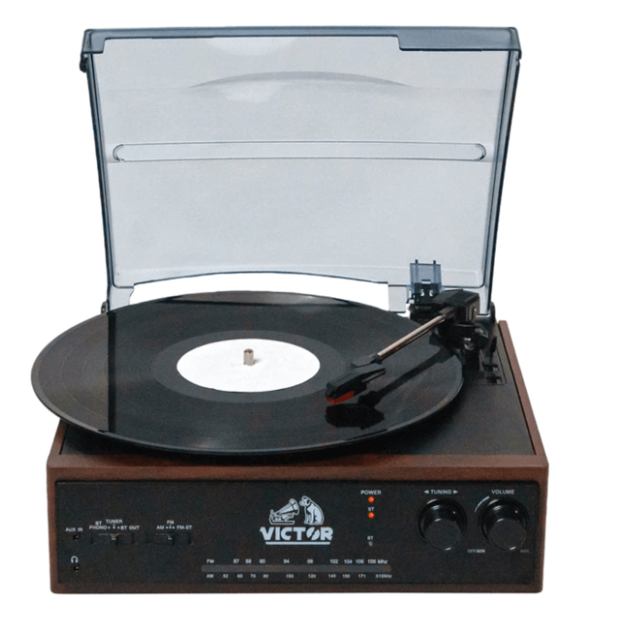 Victor Salem 5-in-1 3-Speed Turntable System with Dual Bluetooth