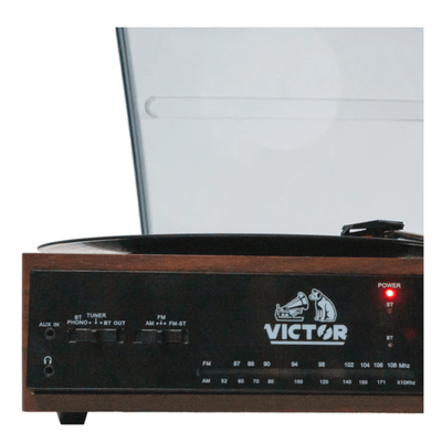 Victor Salem 5-in-1 3-Speed Turntable System with Dual Bluetooth