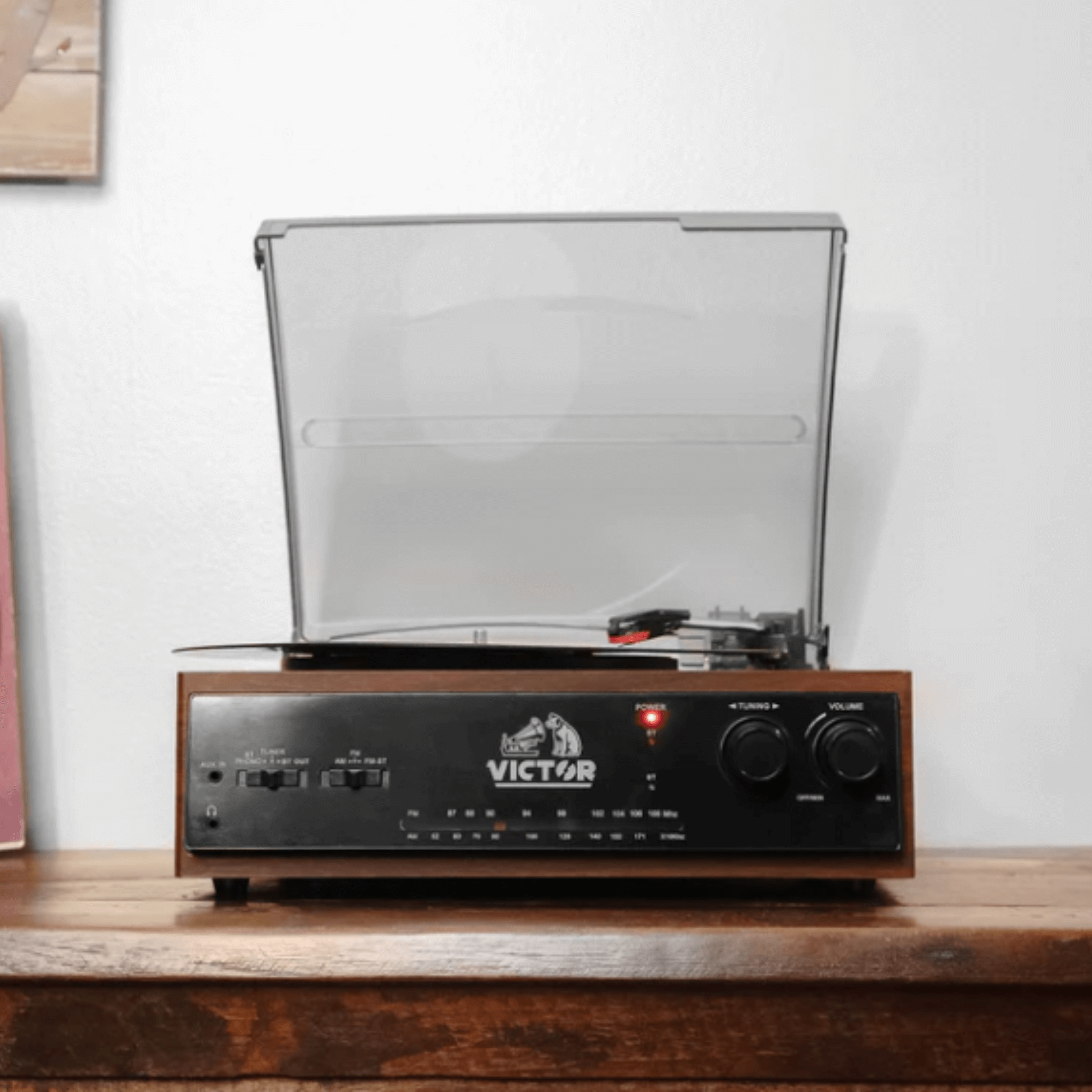 Victor Salem 5-in-1 3-Speed Turntable System with Dual Bluetooth