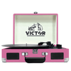 Victor Metro Dual Bluetooth Suitcase 3-Speed Turntable