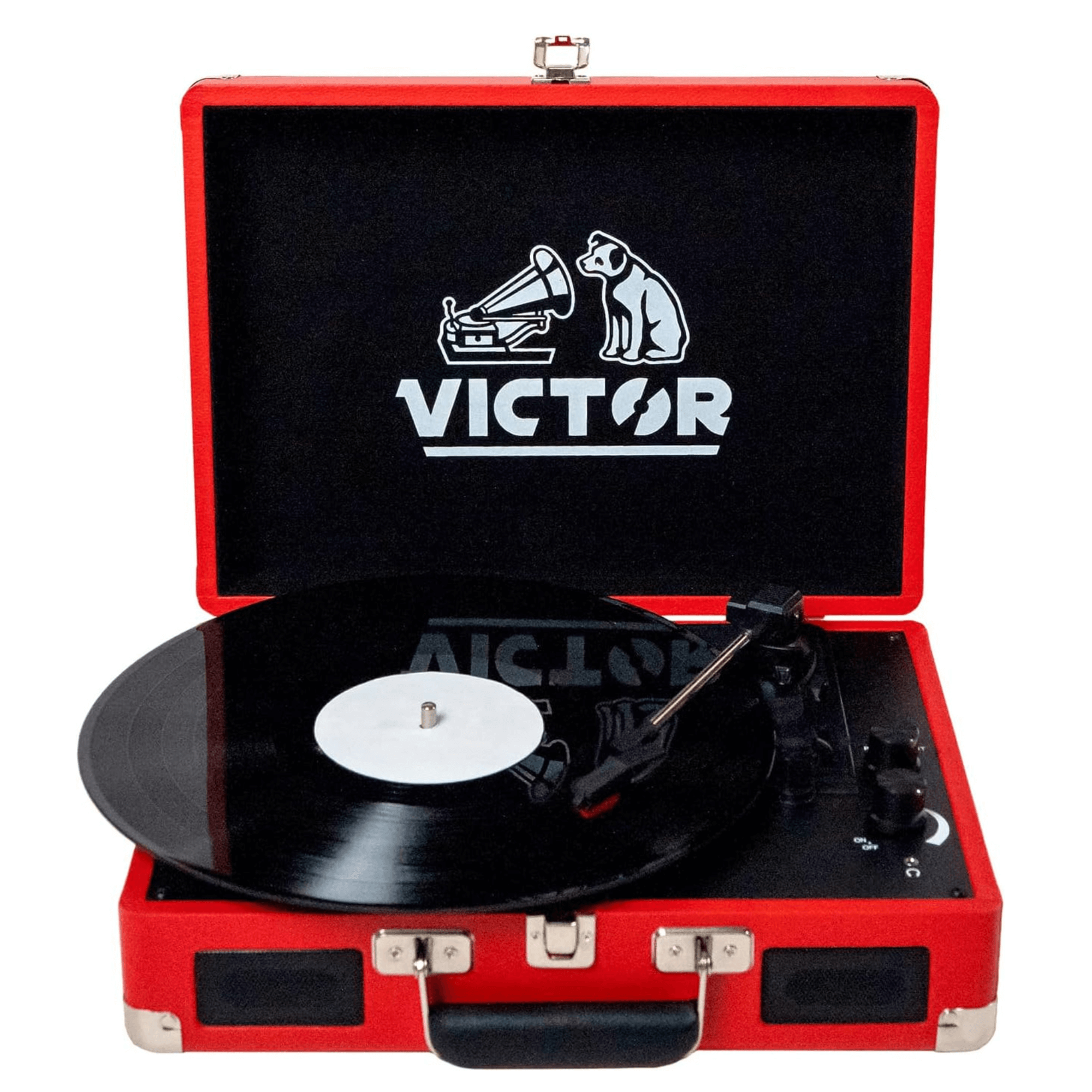 Victor Metro Dual Bluetooth Suitcase 3-Speed Turntable