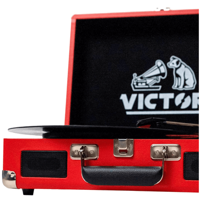Victor Metro Dual Bluetooth Suitcase 3-Speed Turntable