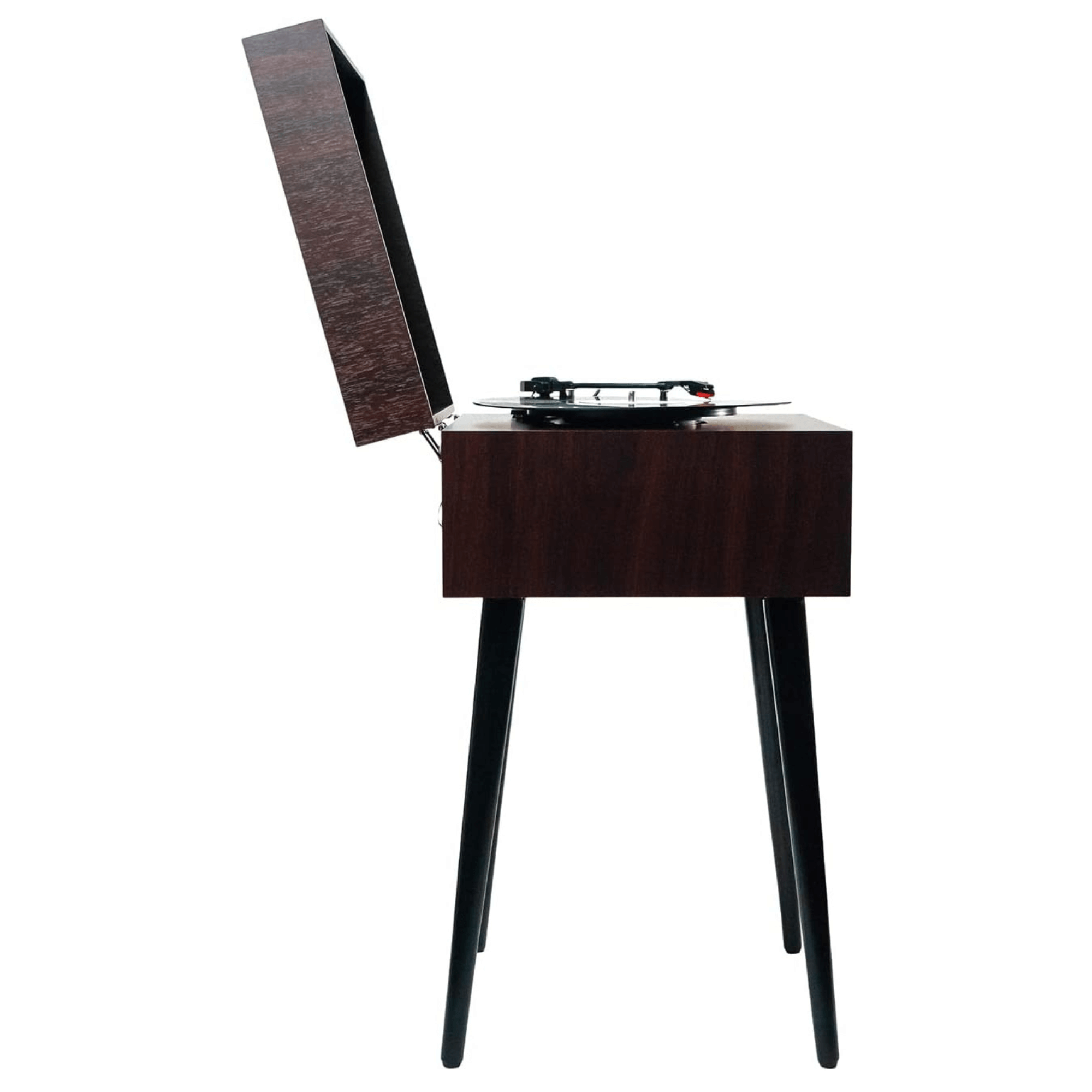 Victor Newbury 8-in-1 Music Center w Chair-Height Legs, USB Slot & AM FM Radio