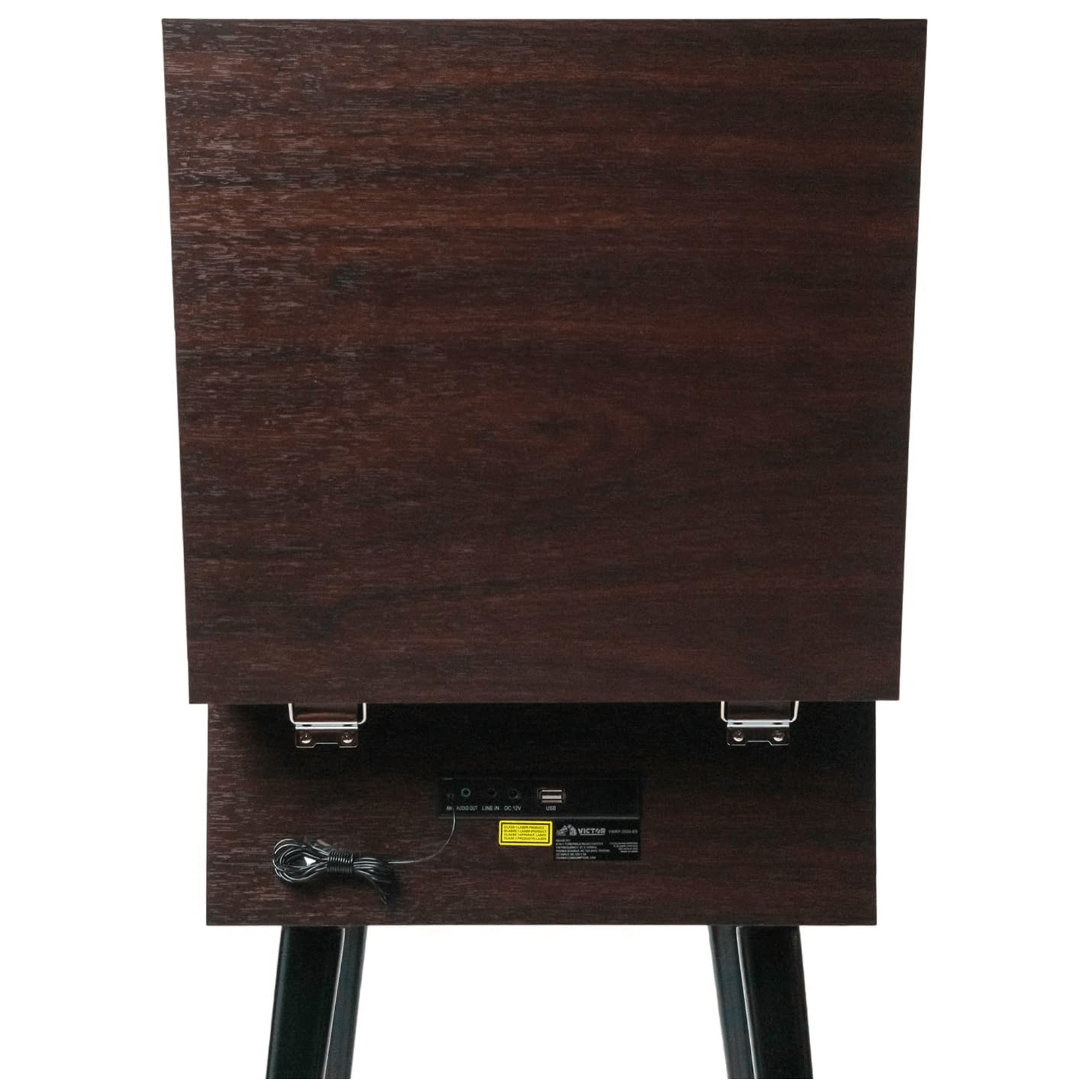 Victor Newbury 8-in-1 Music Center w Chair-Height Legs, USB Slot & AM FM Radio