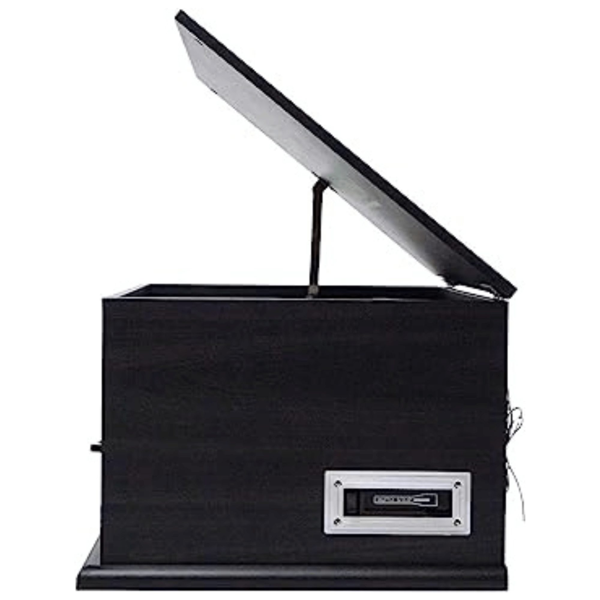 Victor State 7-in-1 Wood Music Center with 3-Speed Turntable and Dual Bluetooth