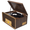 Victor Monument 8-in-1 Wood Music Center with 3-Speed Turntable & Dual Bluetooth