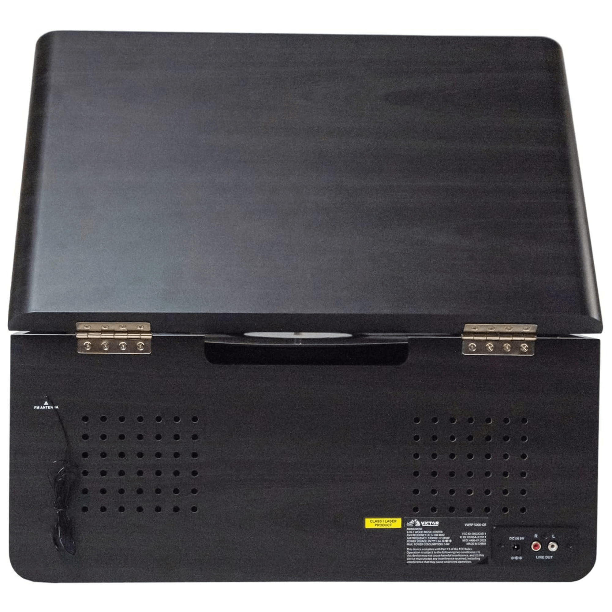 Victor Monument 8-in-1 Wood Music Center with 3-Speed Turntable & Dual Bluetooth