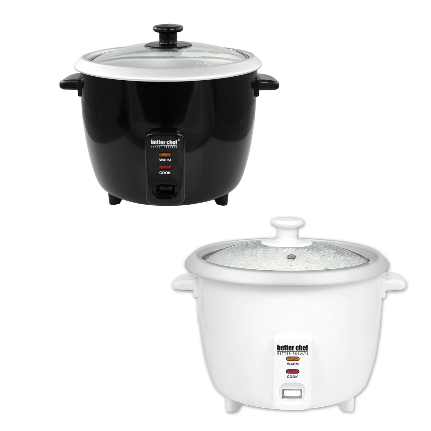 Better Chef 8-Cup - 16-Cup Cooked - Rice Cooker with Measuring Cup and Paddle