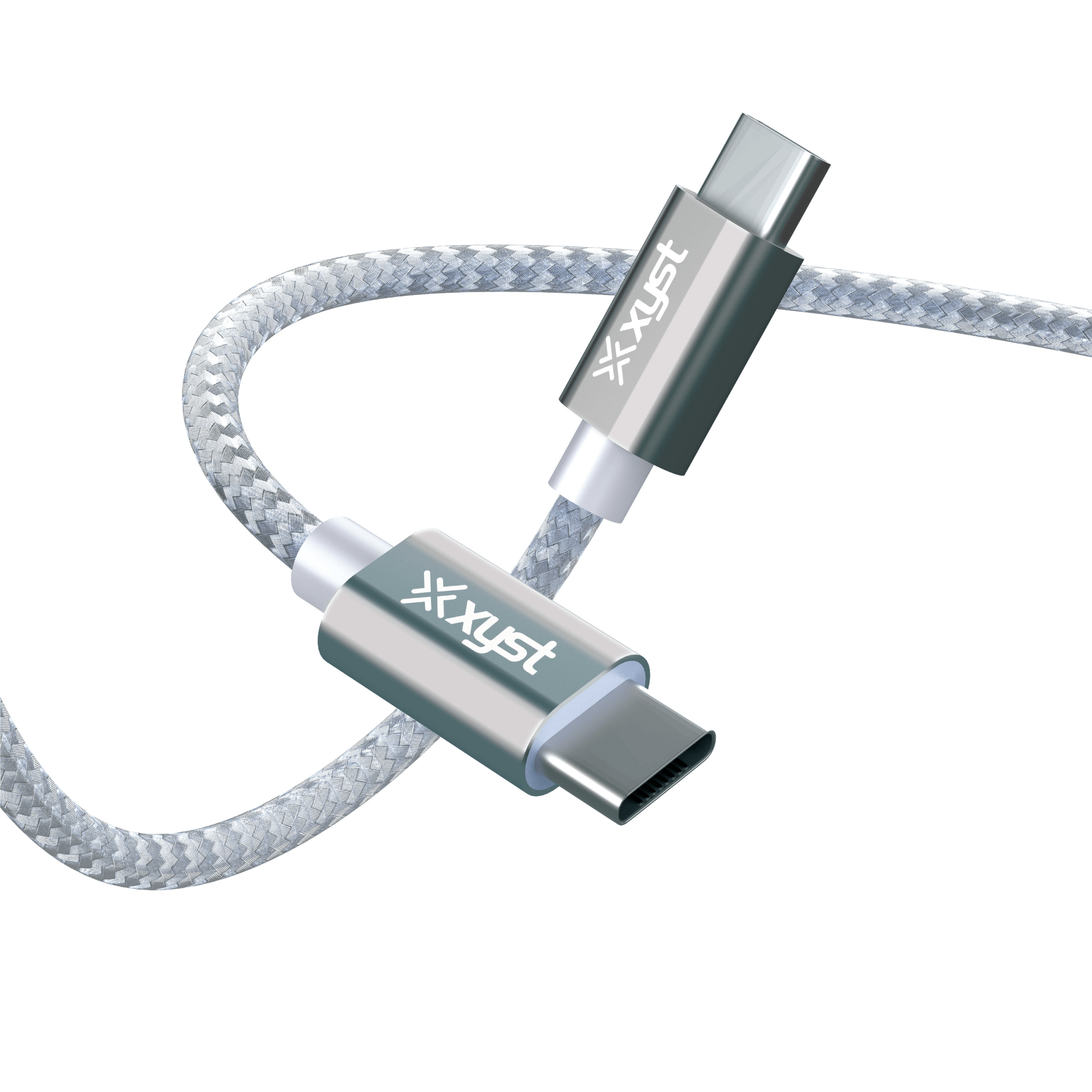 Xyst Braided USB-C to USB-C Charge and Sync Cable 10Ft