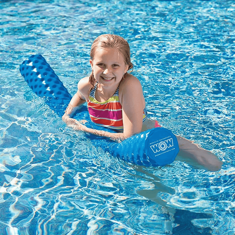 Wow Watersports WOW Dipped Foam Pool Noodle, Salt water and Pool Chemical Safe - Blue