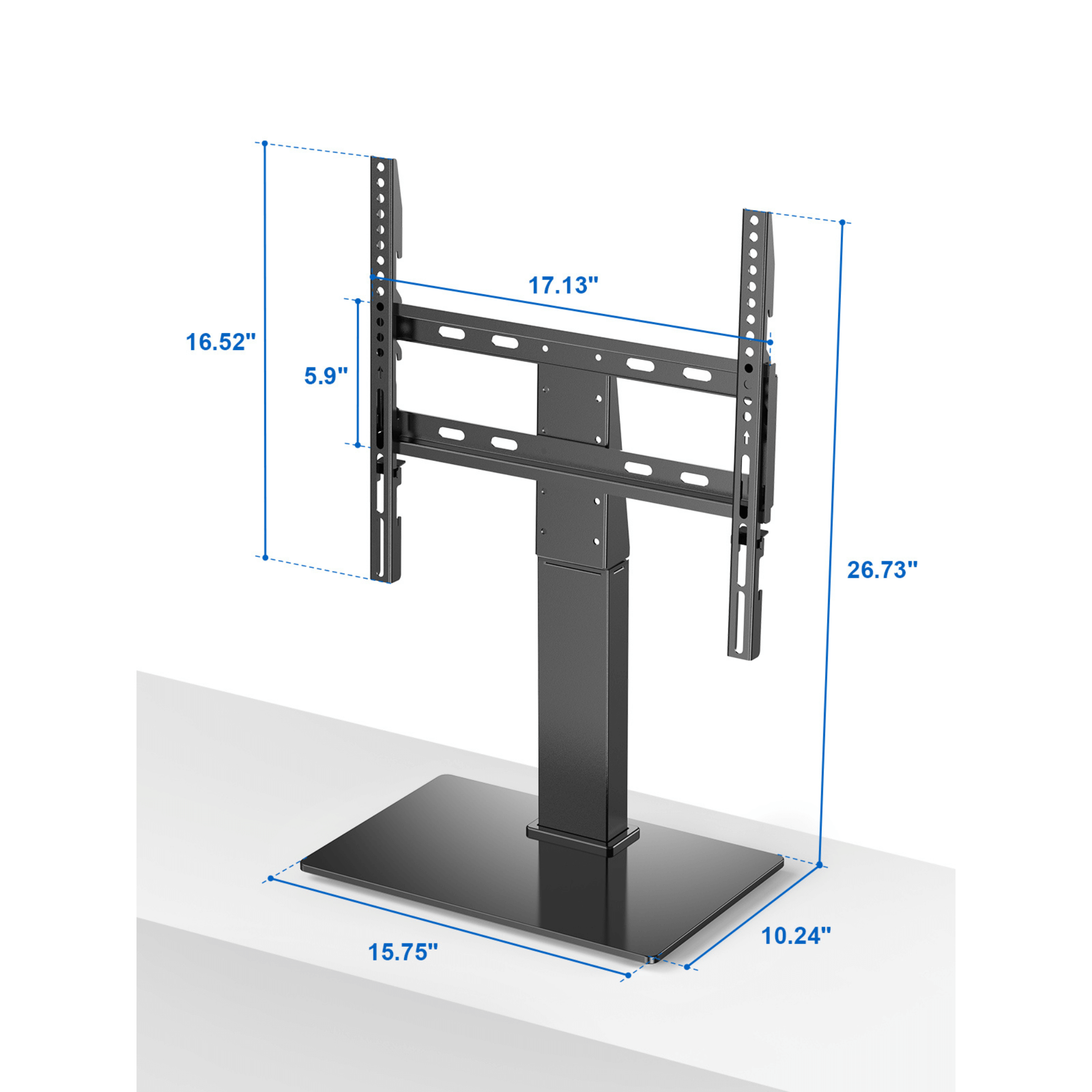 ErgoAV Tabletop TV Stand with Swivel for 40" to 55" TVs