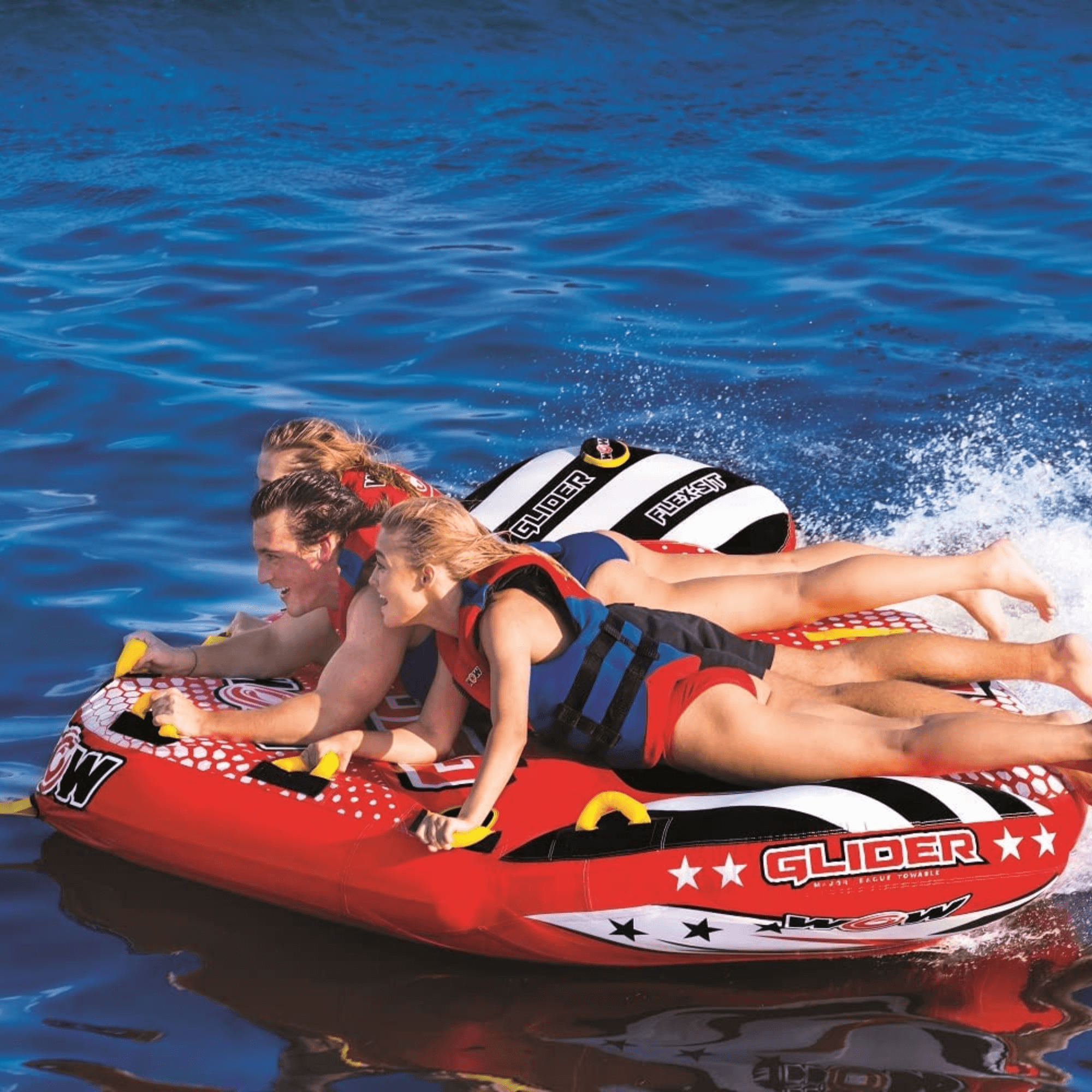 WOW Watersports Glider 3 Person 3P Towable with Flex Seating