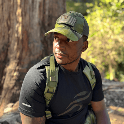 Military-Style Tactical Patch Hat with Adjustable Strap | Breathable & Unisex