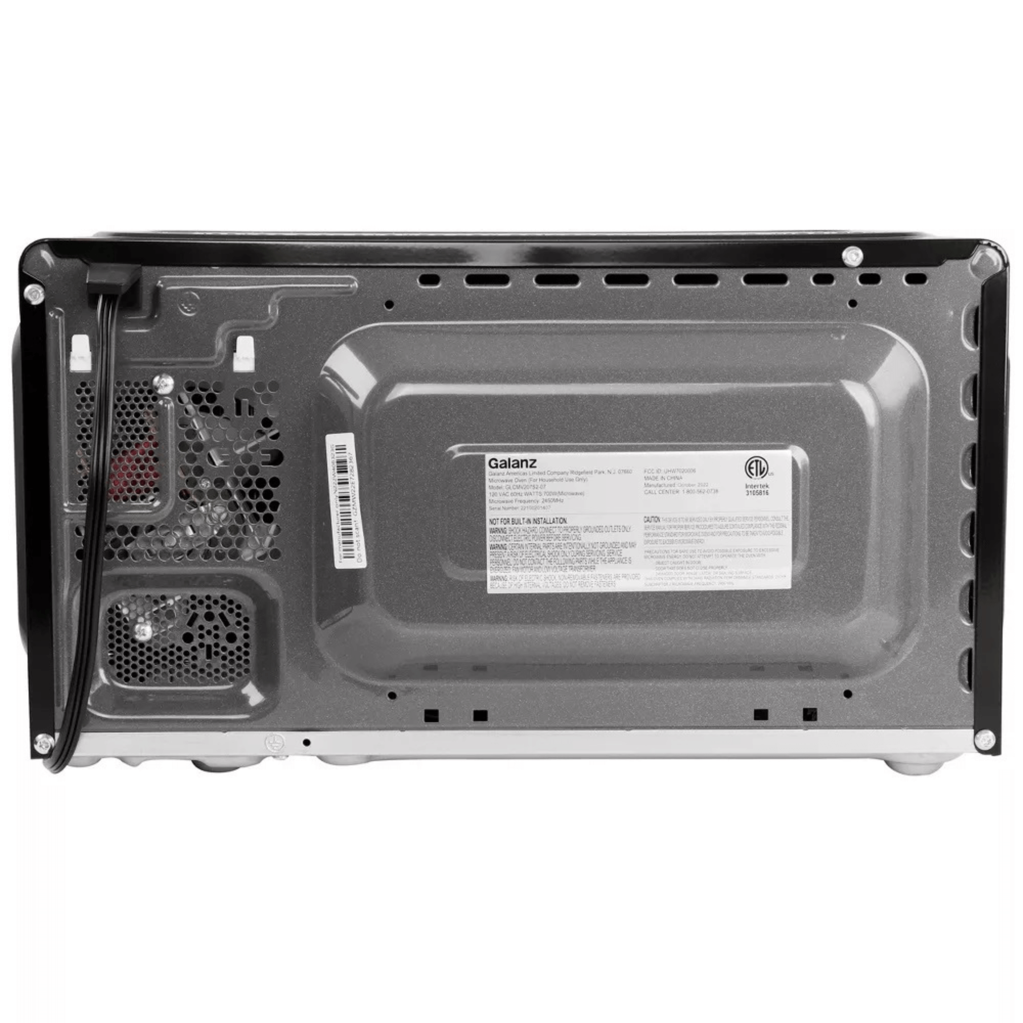 Galanz 0.7 Cu. Ft. 700 Watt Countertop Microwave Oven with Stainless Accents