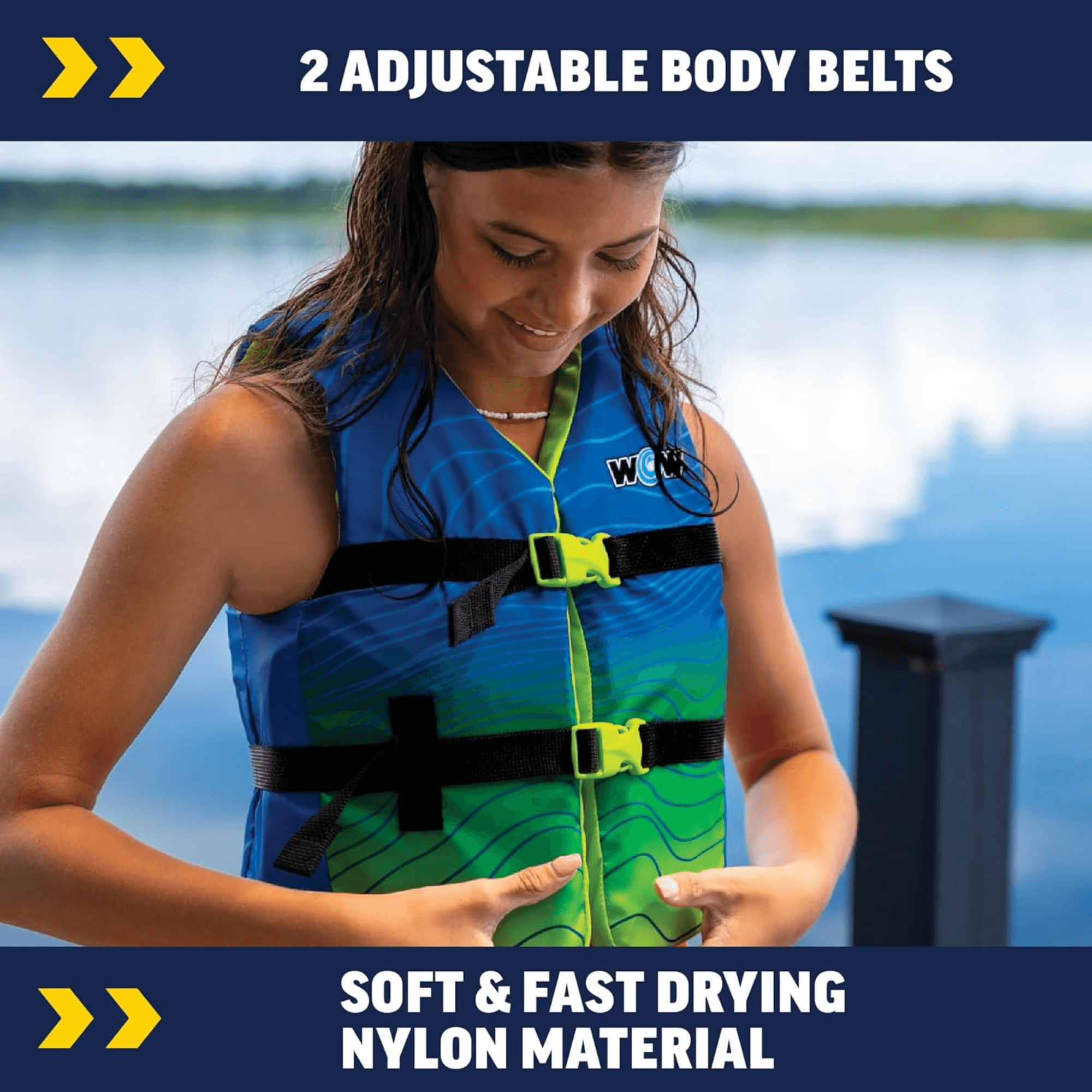 WOW Watersports Vis-Wave Youth Life Vest