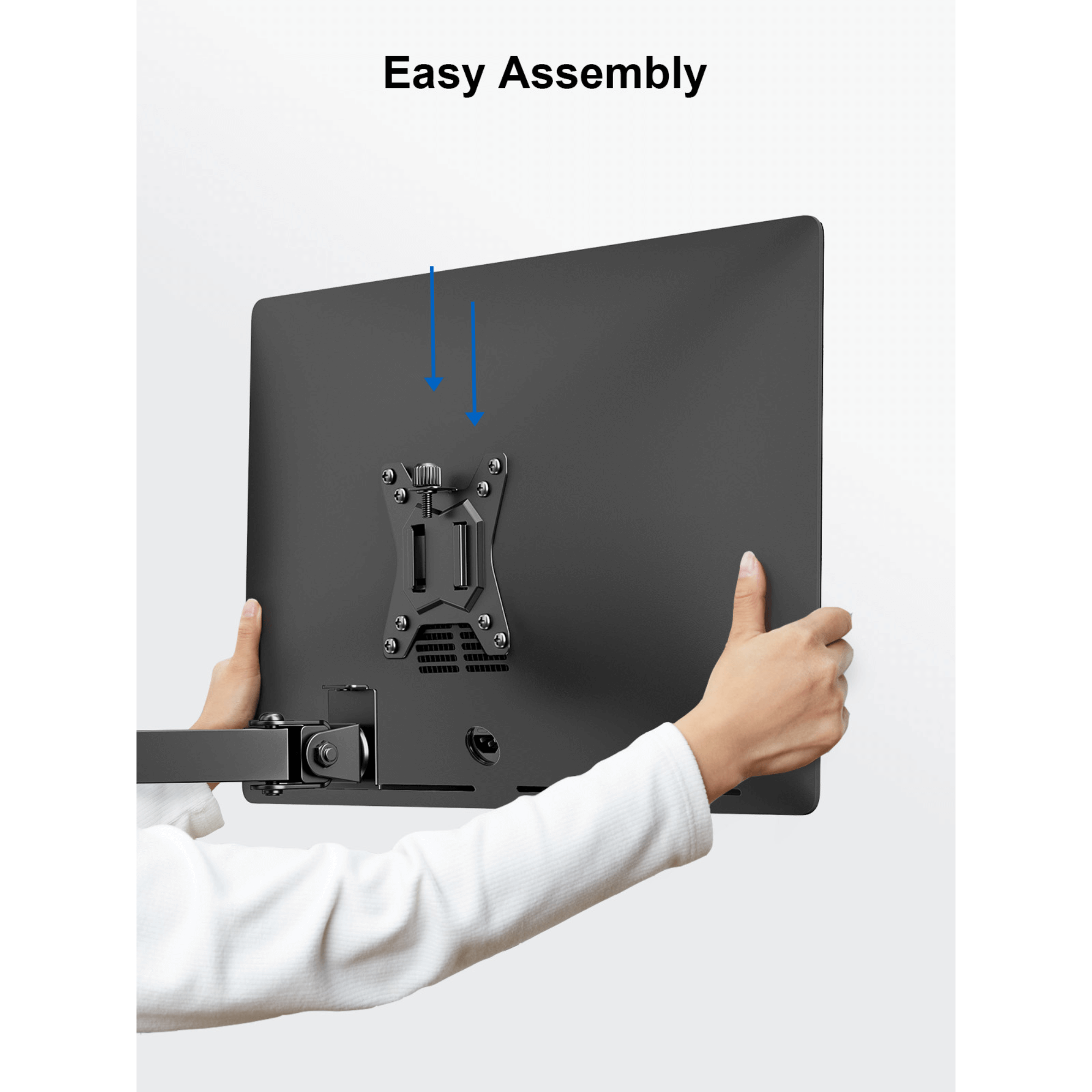 ErgoAV Motion Desk Stand for Dual Monitors 13" to 32"