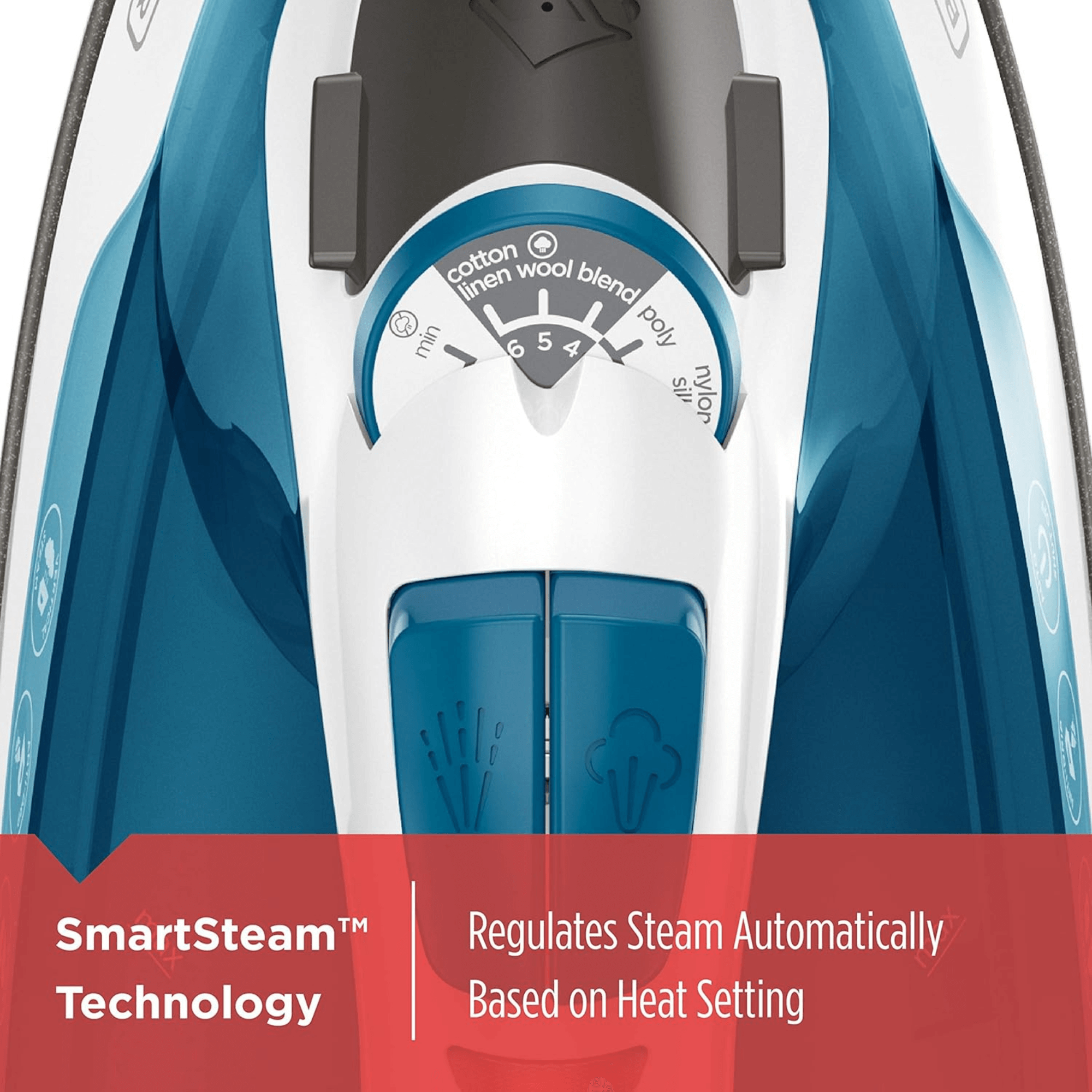 Black & Decker Easy Steam TrueGlide Nonstick SmartSteam Compact Iron