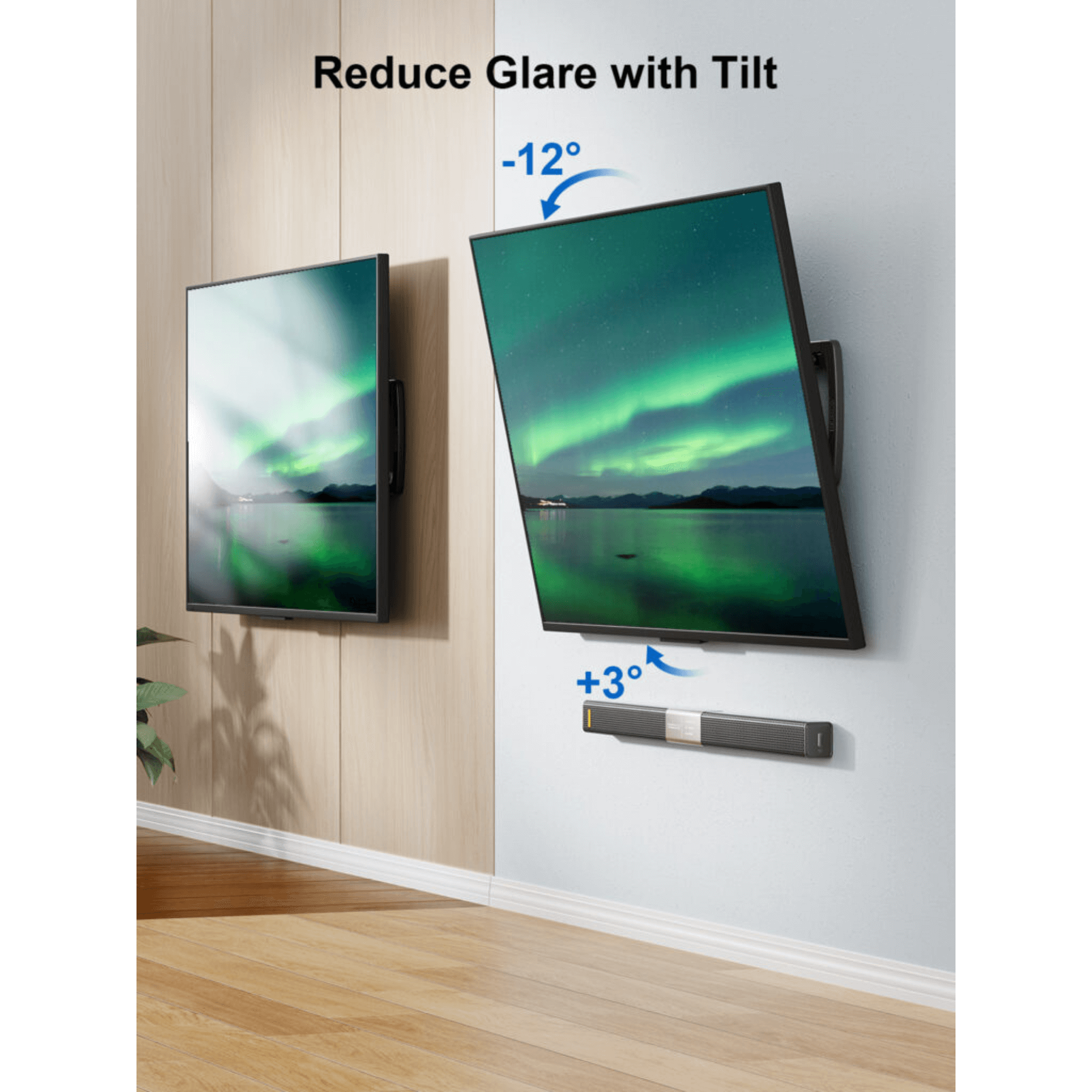 ErgoAV Extend and Tilt Mount for TVs 49" to 90"